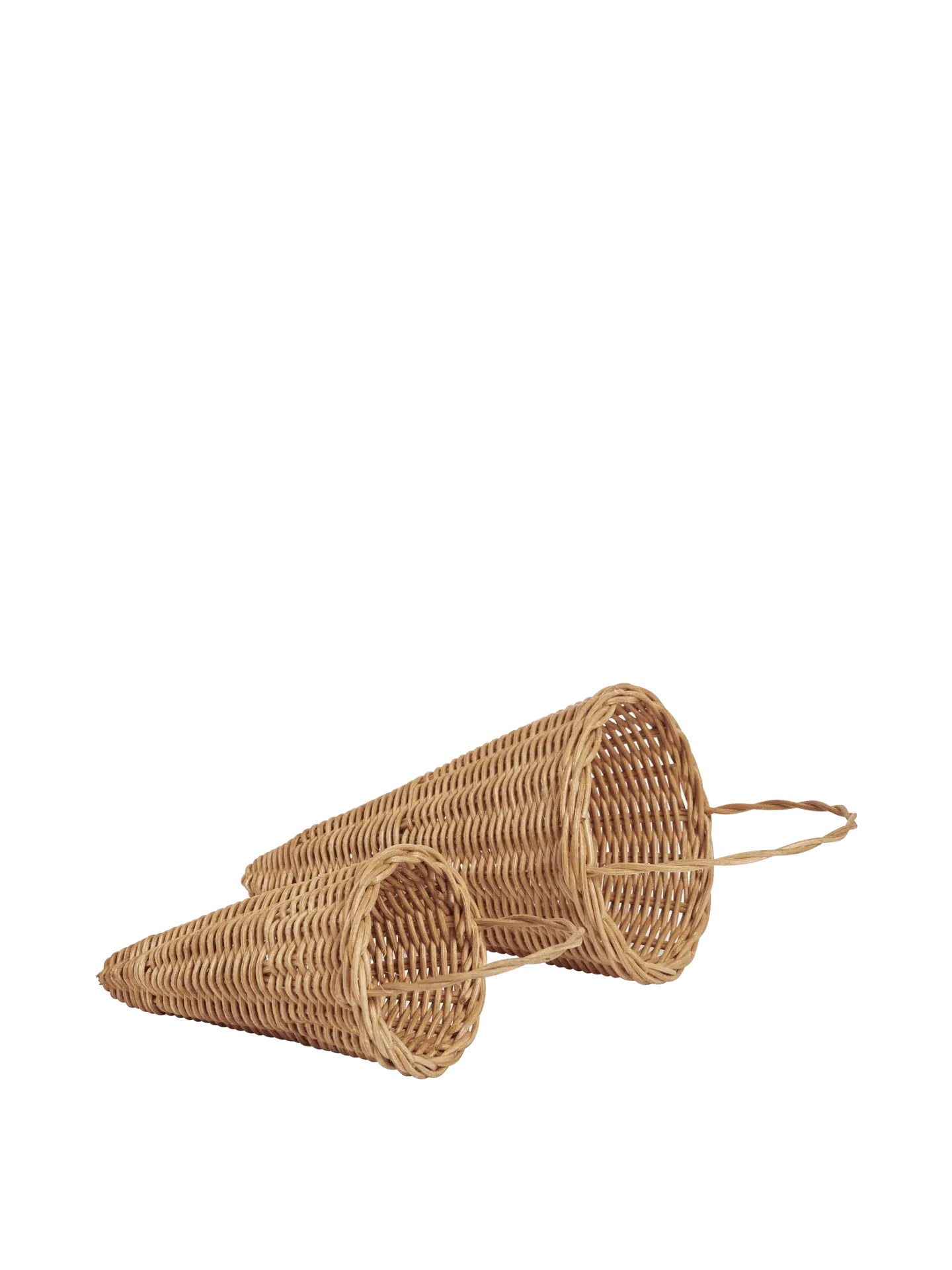 Braided Cones Set of 2 - Natural