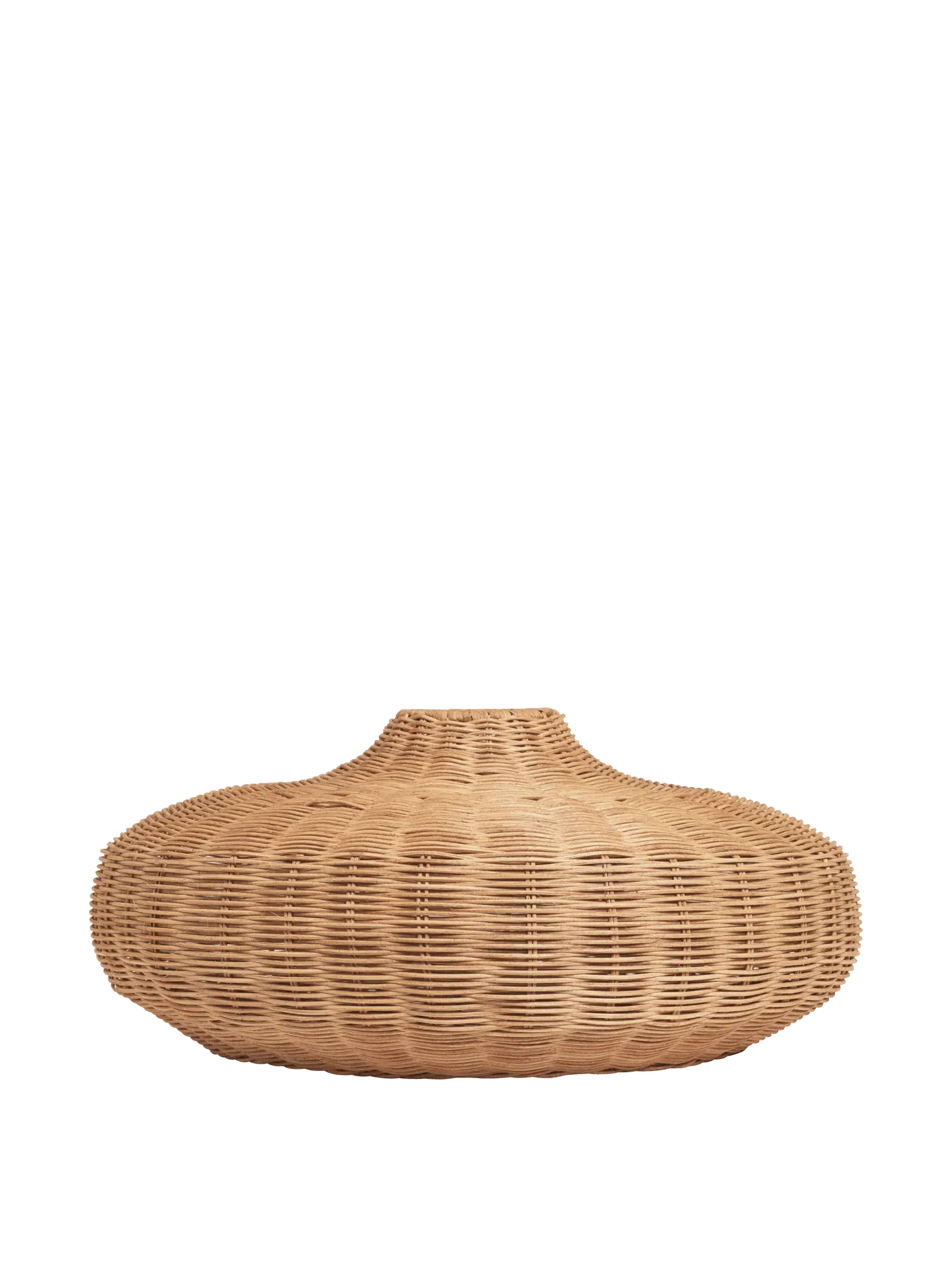 Braided Disc Lampshade - Natural, Rattan image