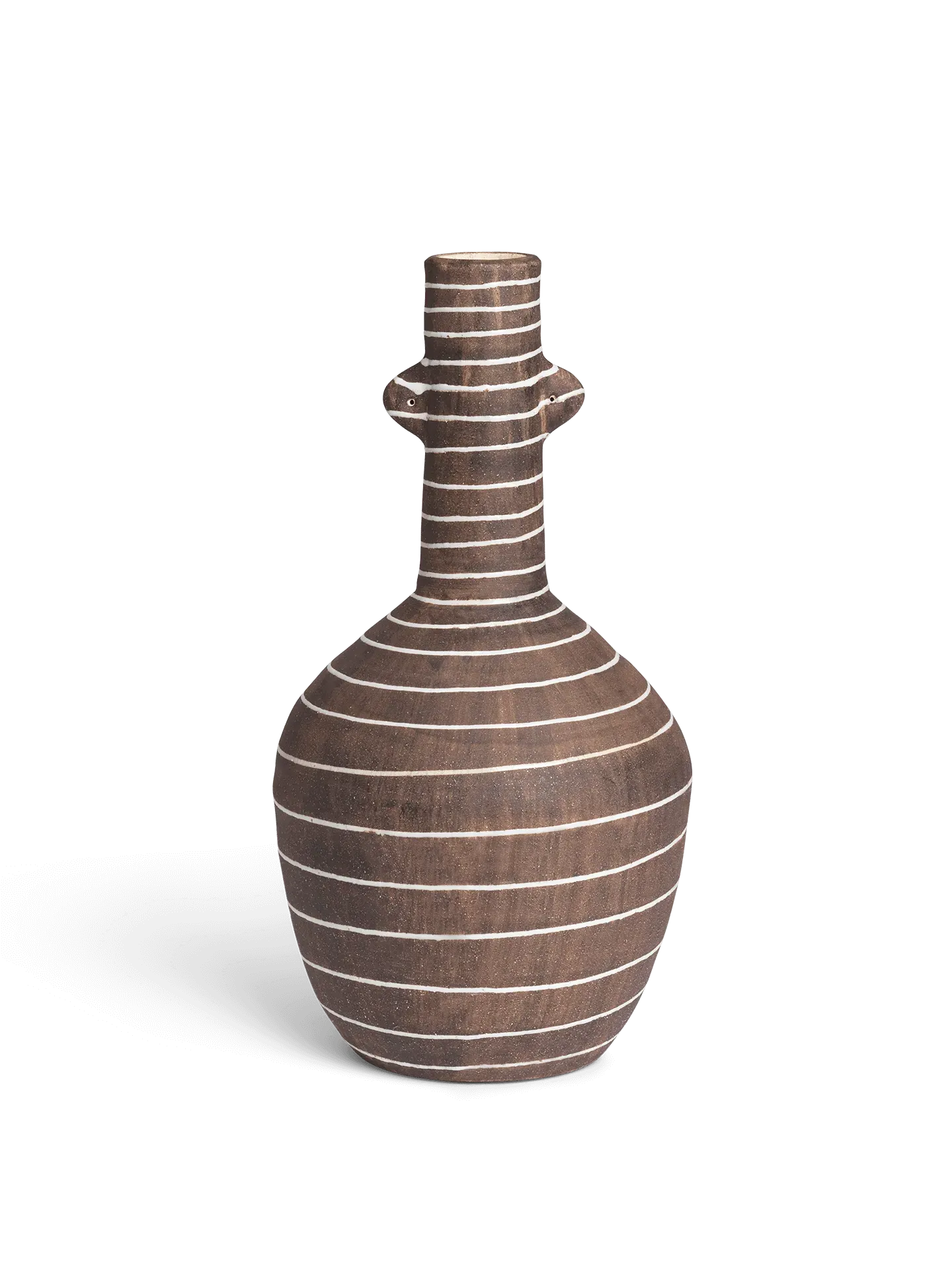 Brura Vase - Coffee, White