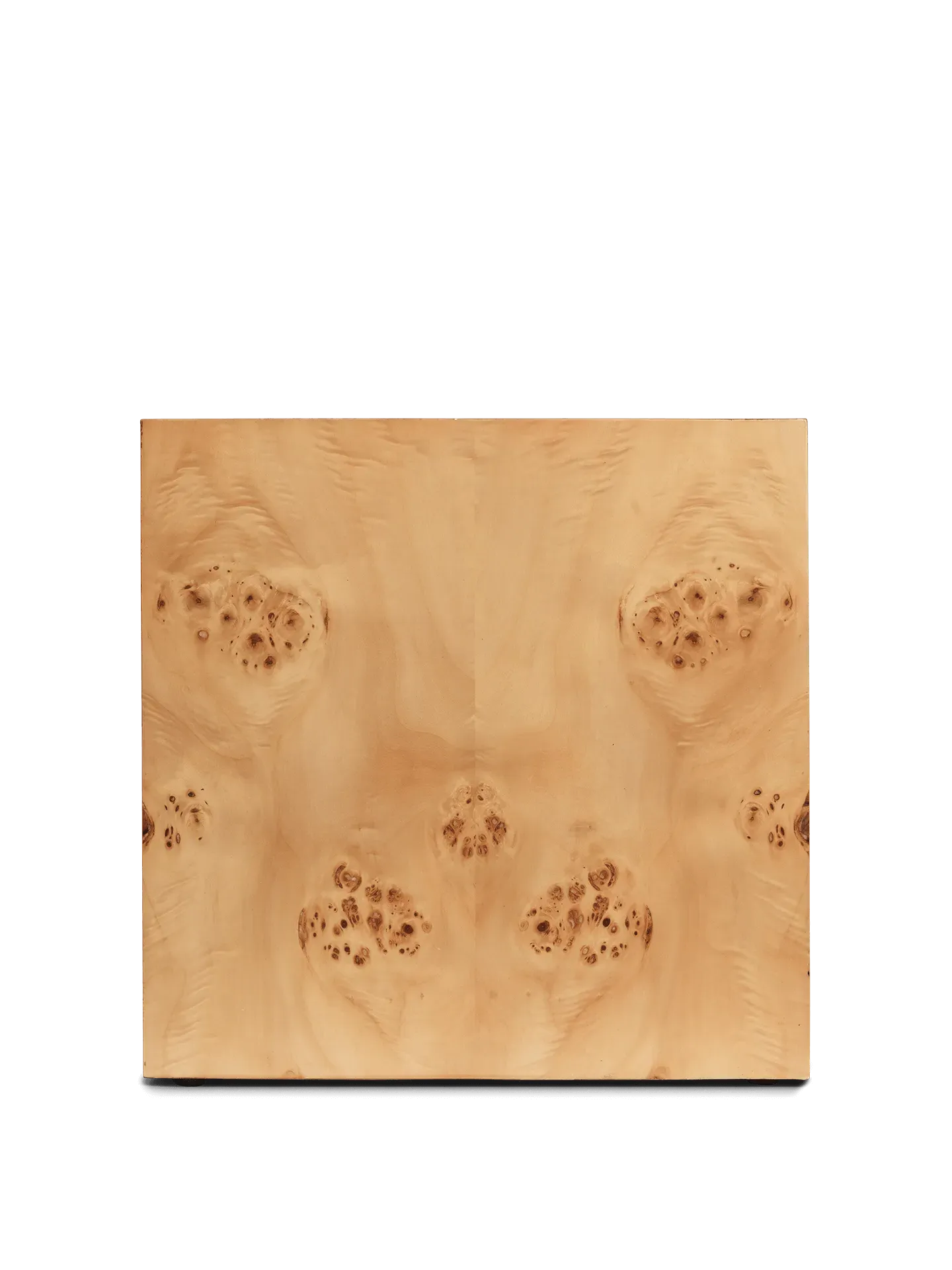 Burl Cube Side Table - Natural