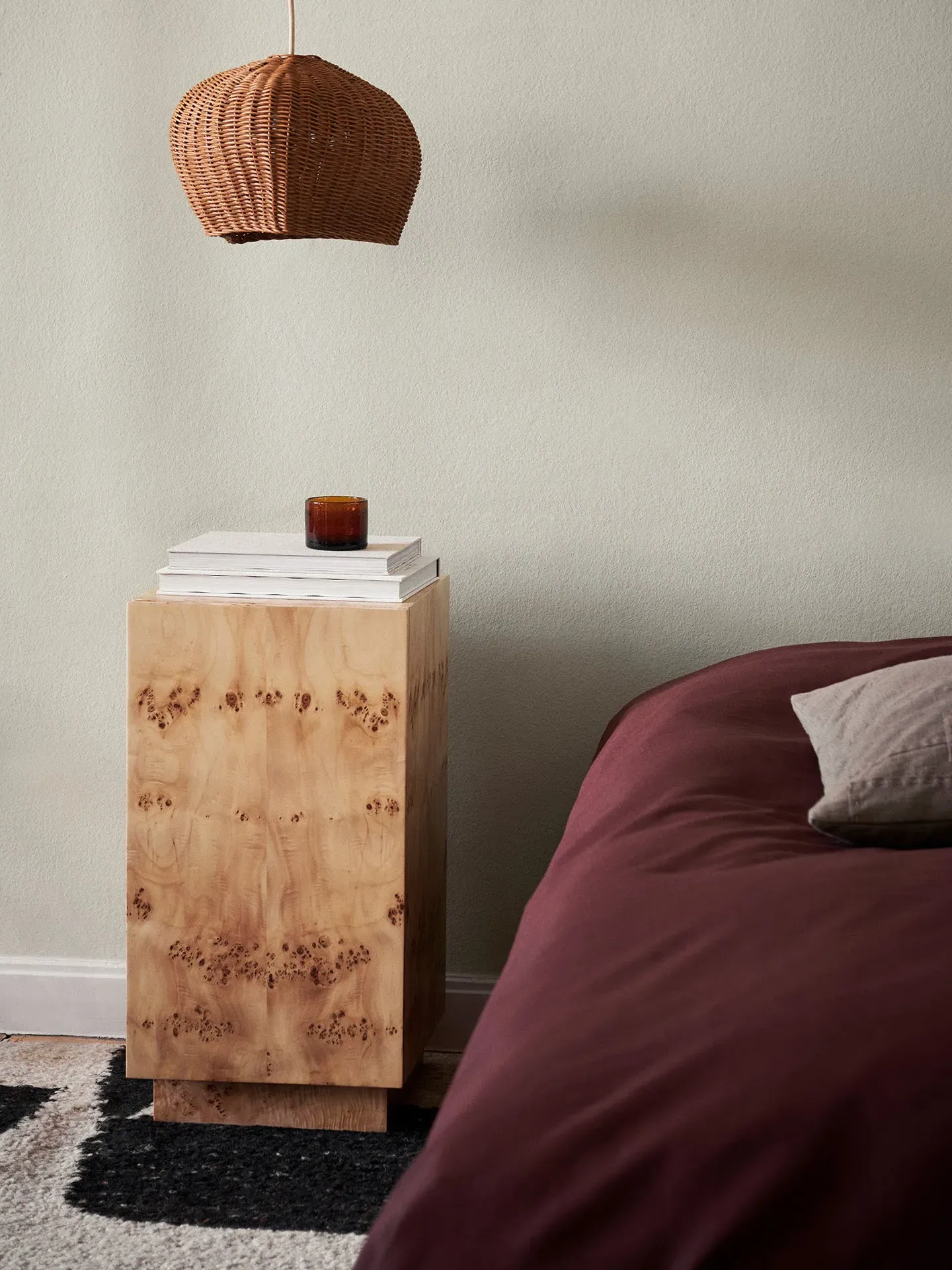 Burl Side Table - Natural