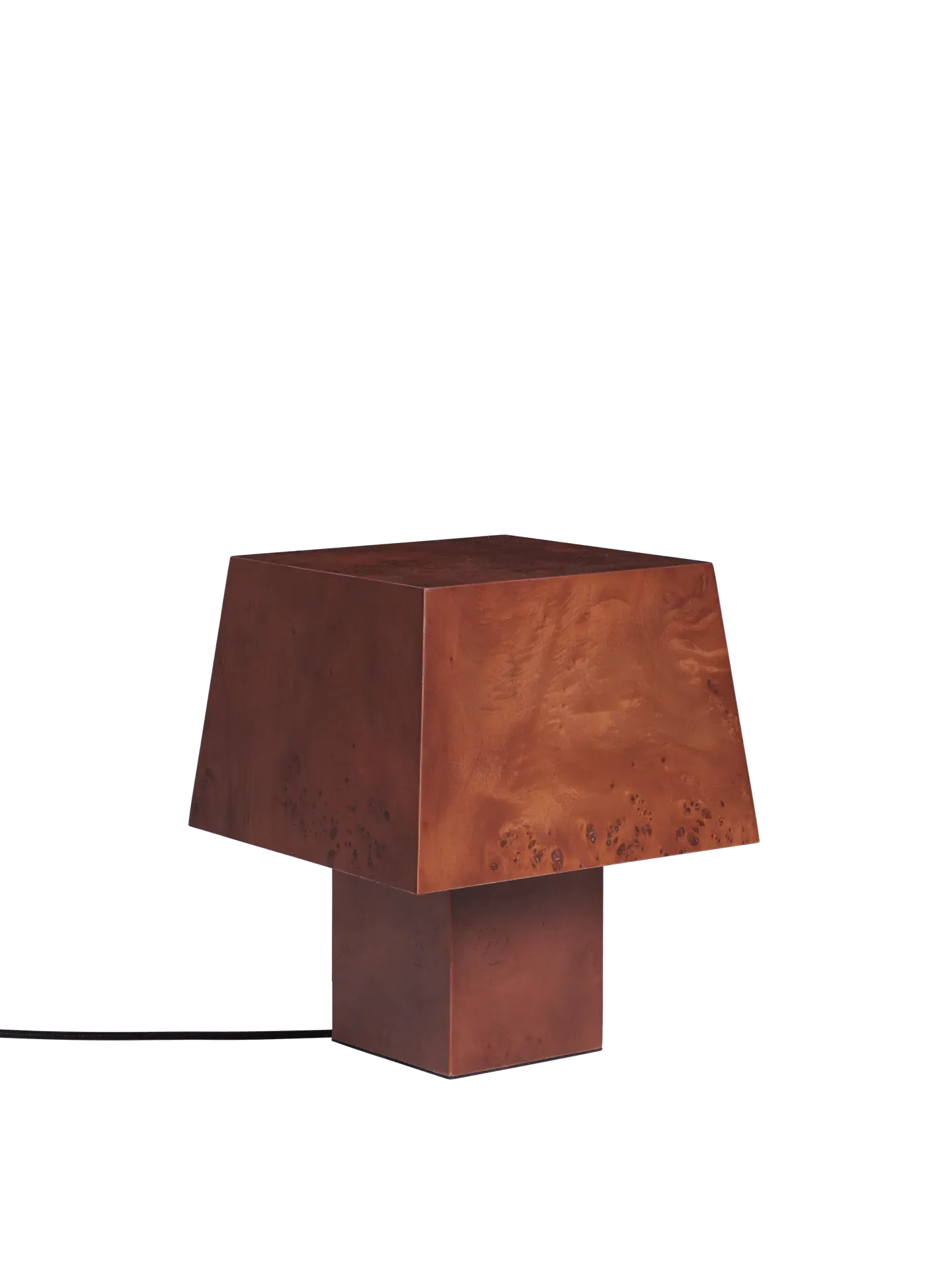 Burl Table Lamp - Dark Stained Burl image