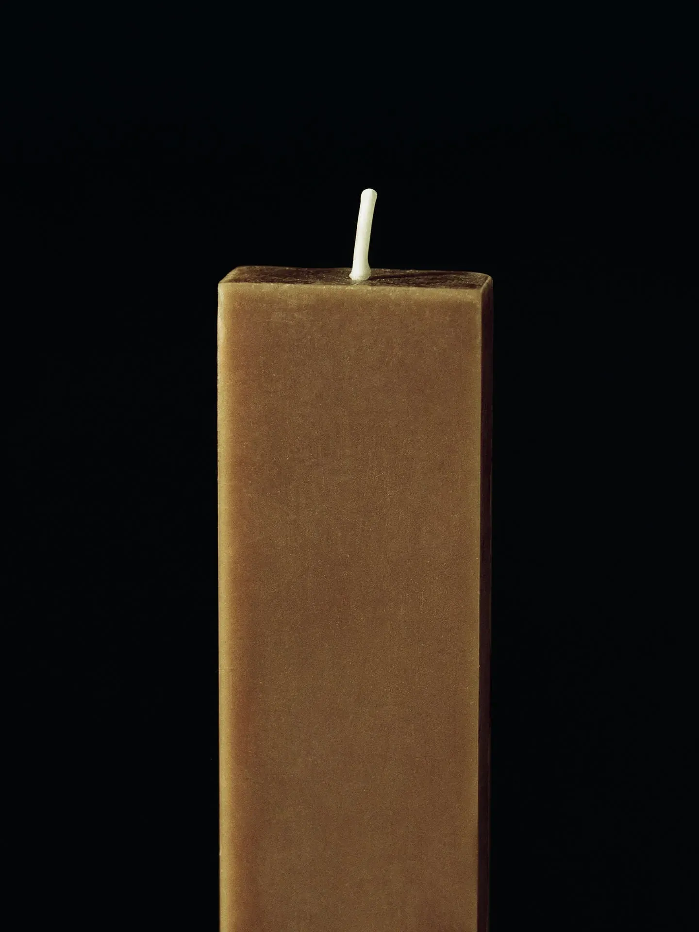 Burren Square Pillar Candles Set of 2 - Bronze