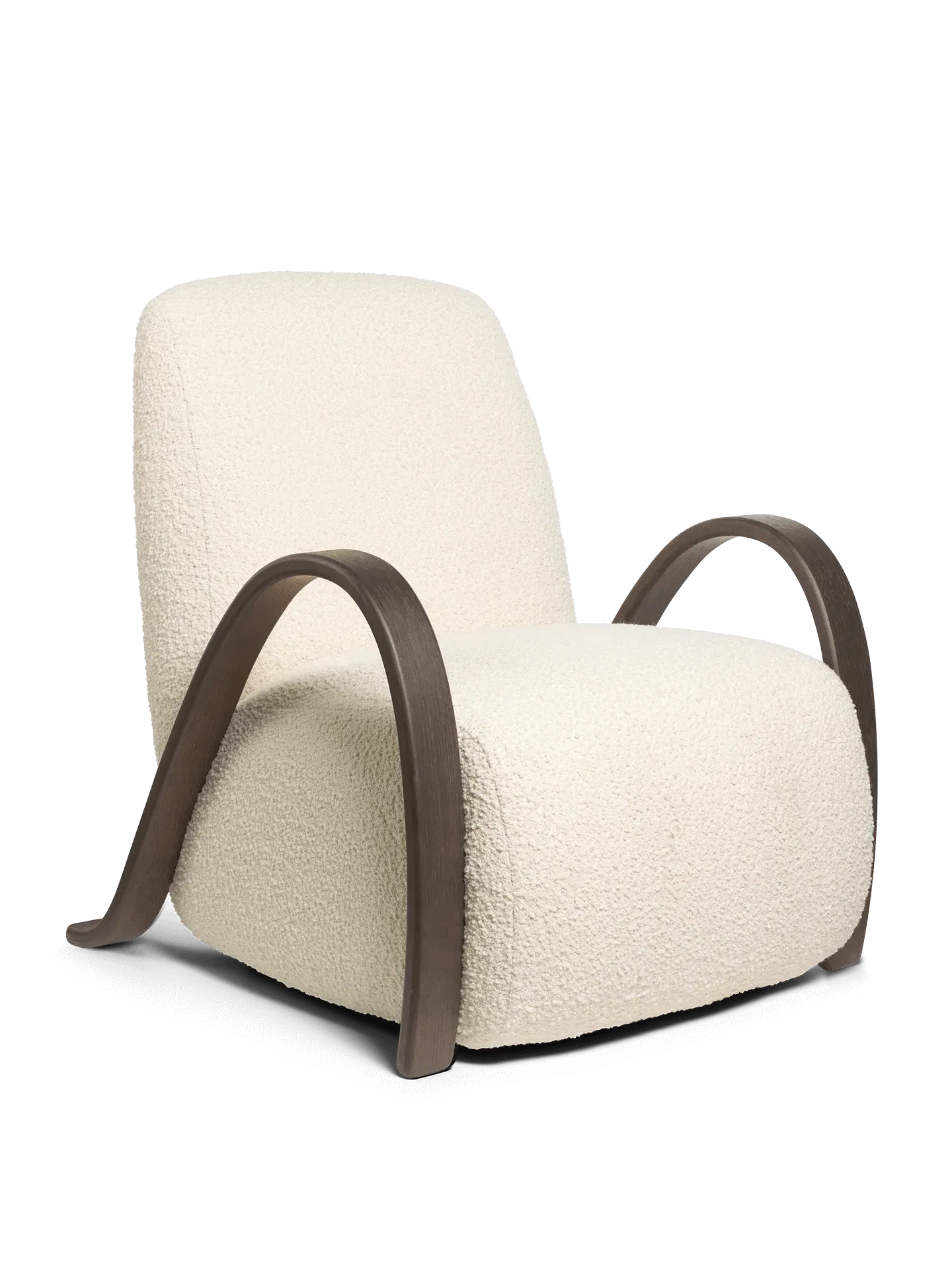 Buur Lounge Chair - Off-white, Bouclé
