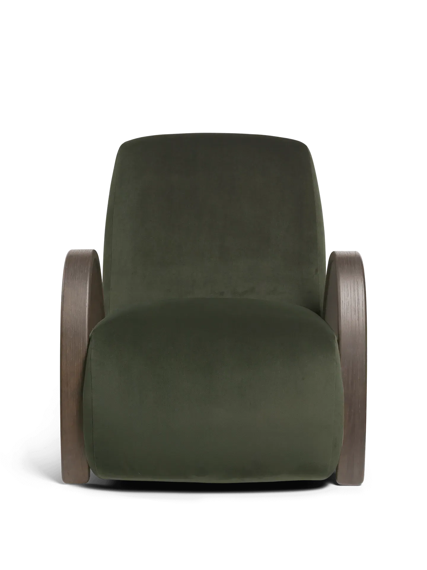 Buur Lounge Chair - Pine, Velvet
