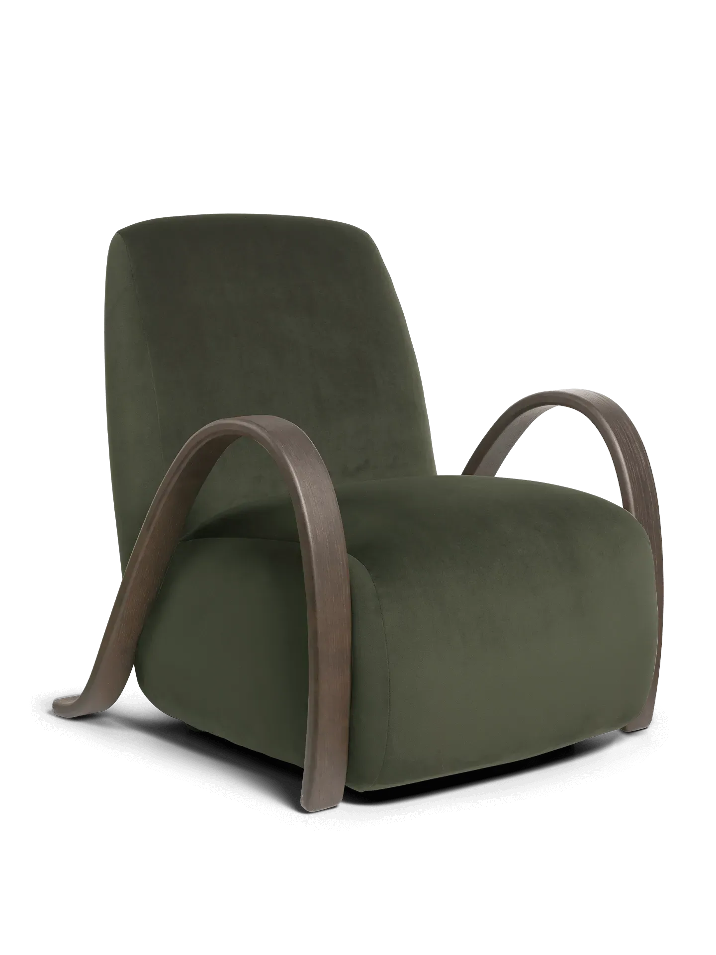 Buur Lounge Chair - Pine, Velvet image