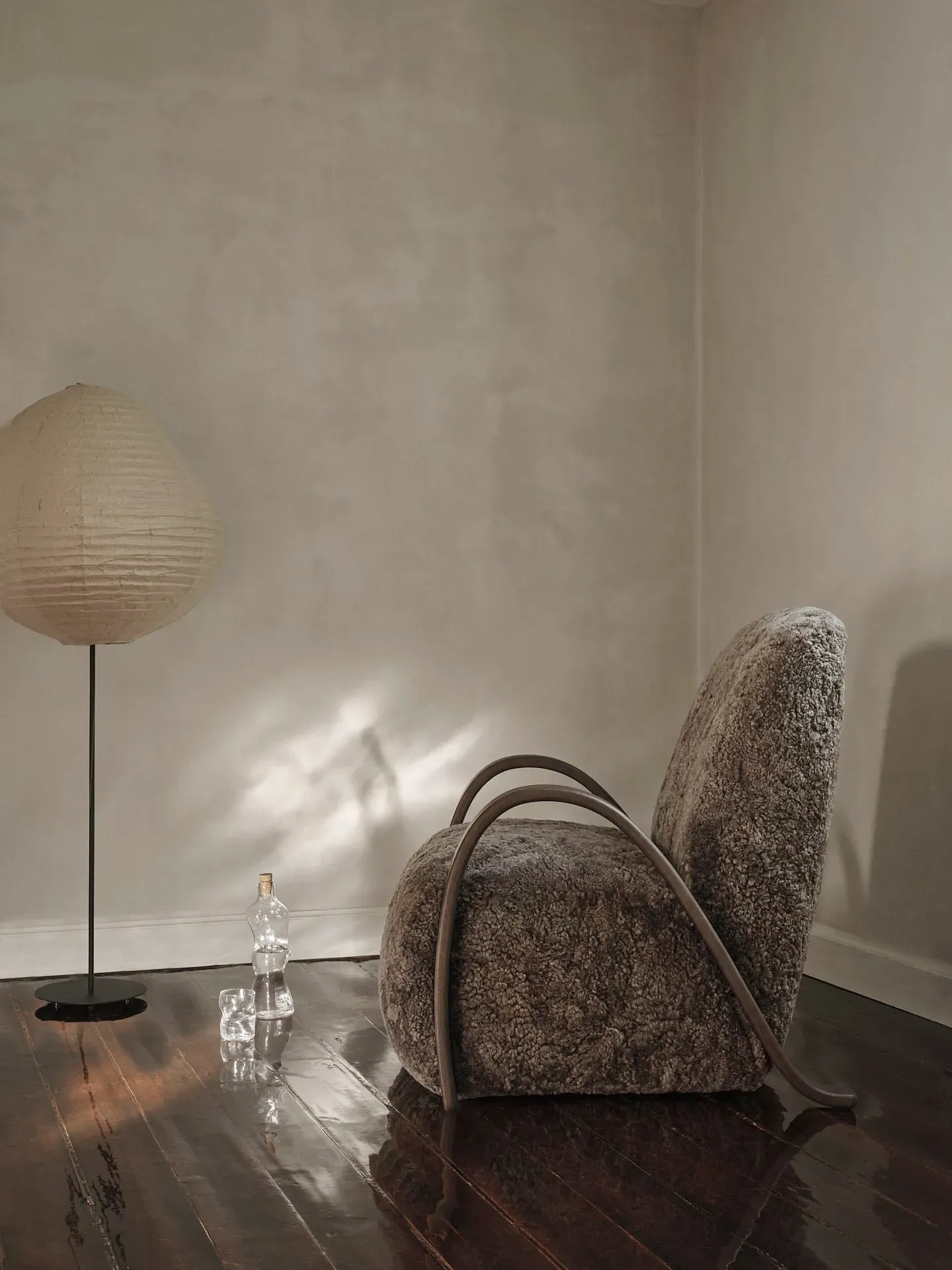 Buur Lounge Chair - Sahara, Sheepskin