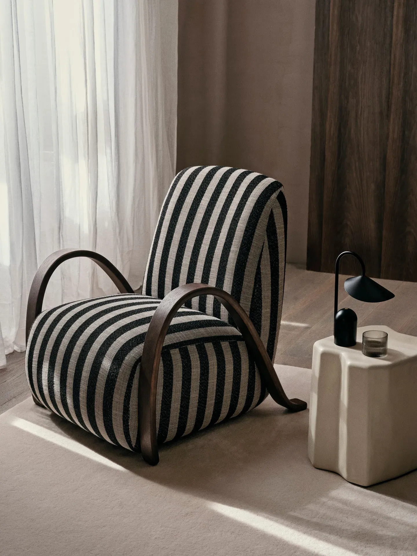 Buur Lounge Chair - Sand, Oak