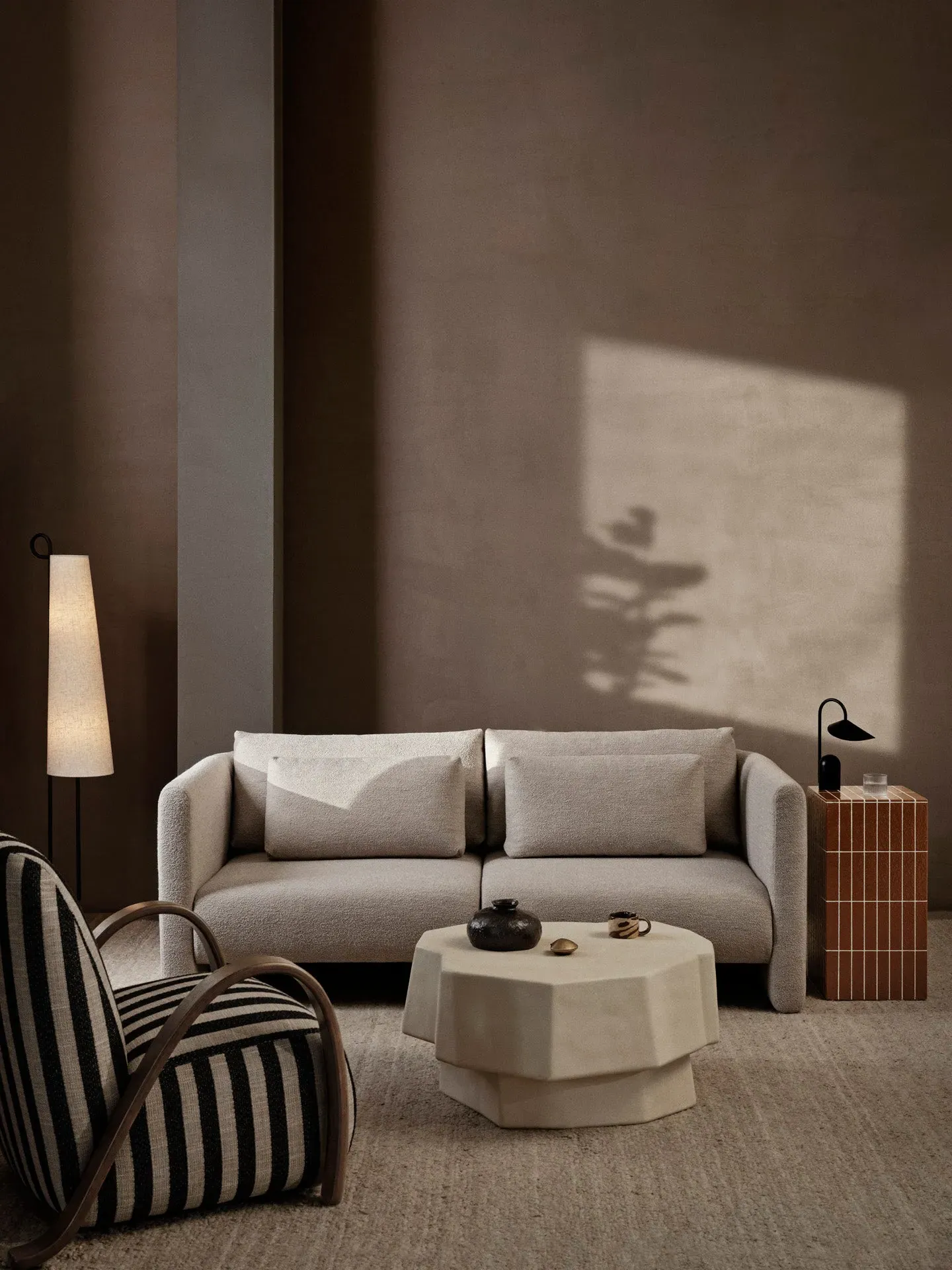 Buur Lounge Chair - Sand, Oak