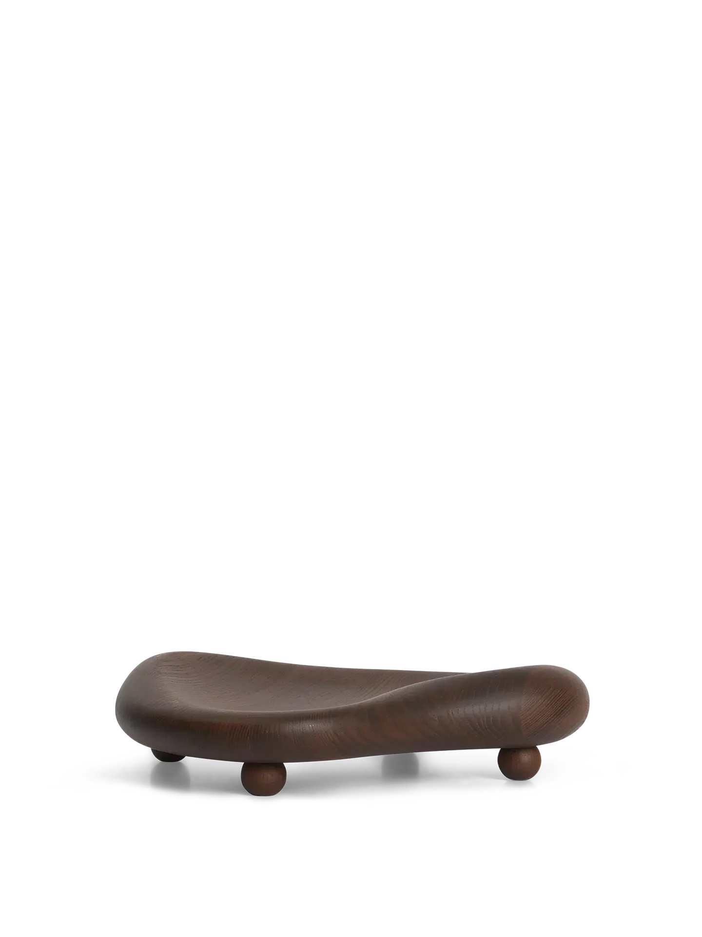 Cairn Centrepiece Bowl - Dark Brown, Ash Wood image