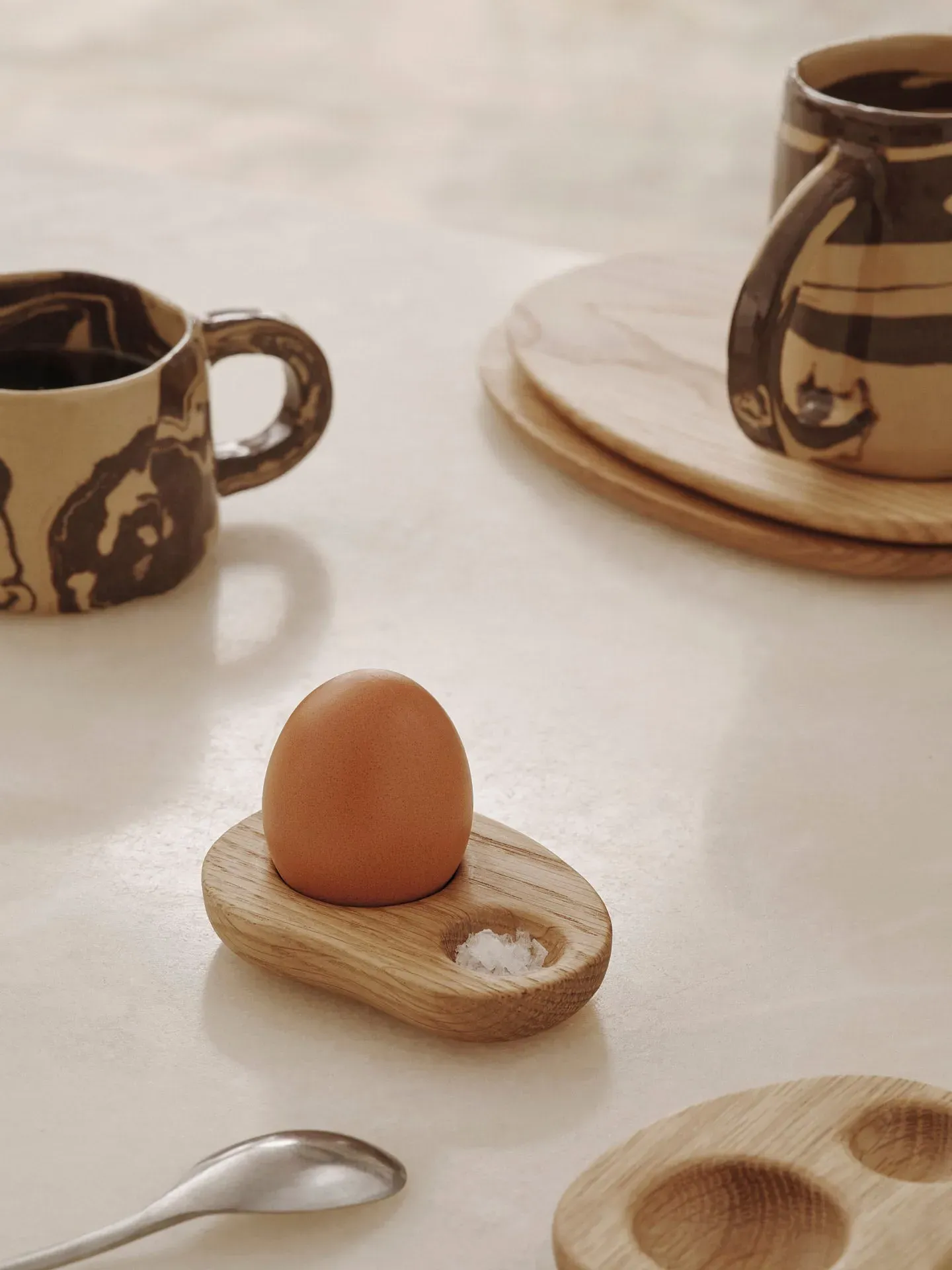 Cairn Egg Holder Set of 2 - Oak