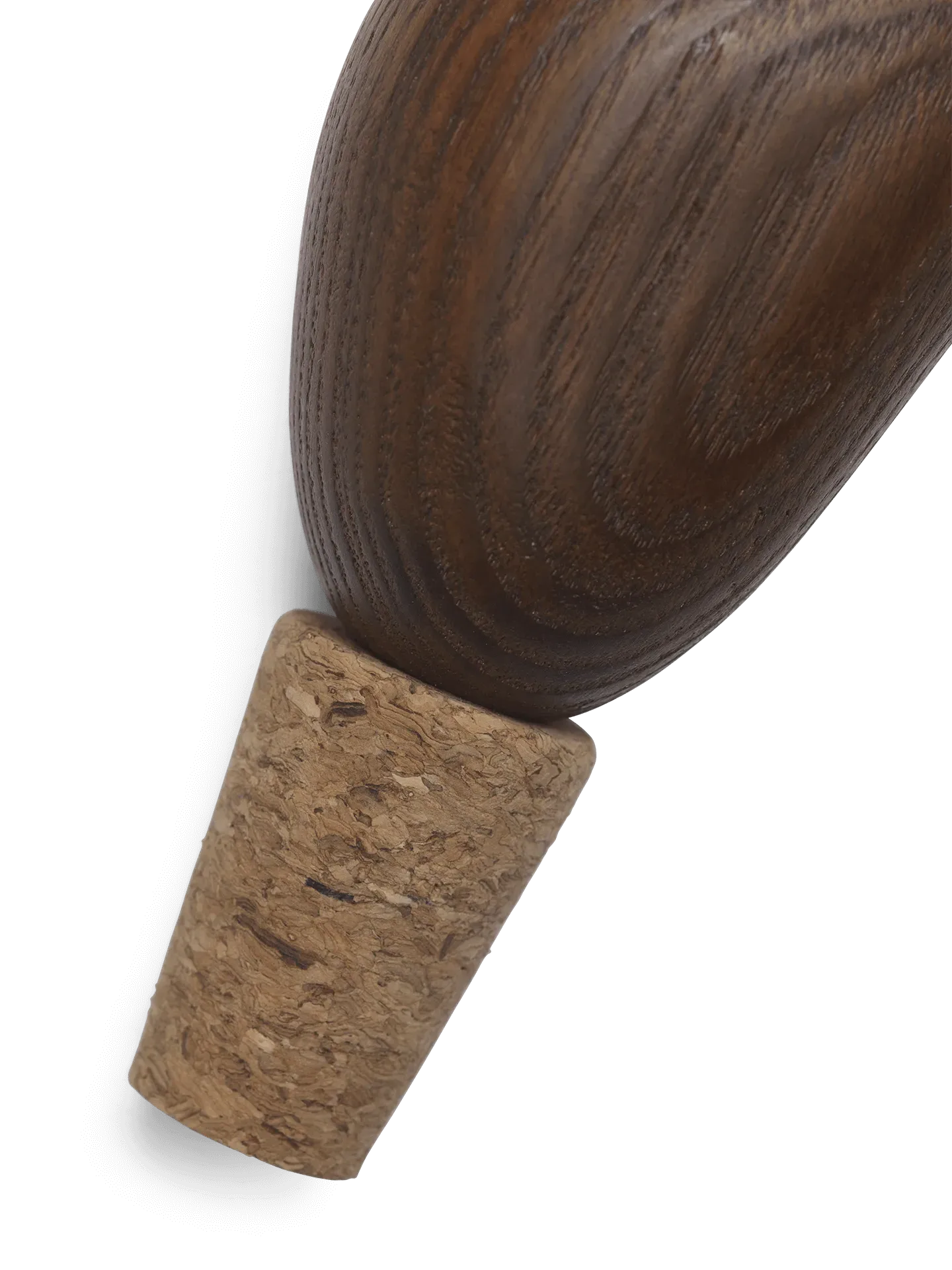 Cairn Wine Stoppers Set of 2 - Dark Brown, Ash