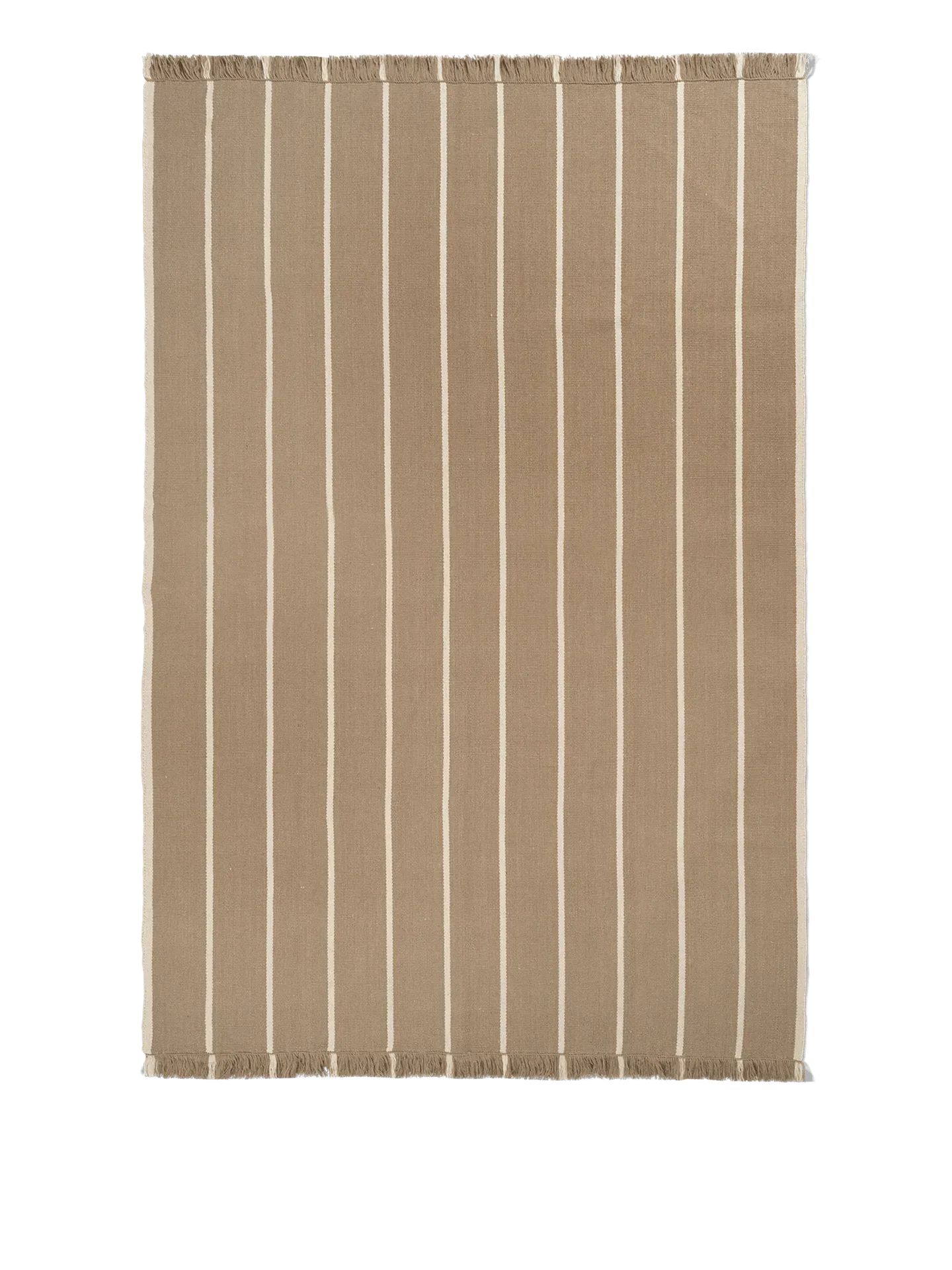 Calm Kelim Rug - Dark Sand/Off-White