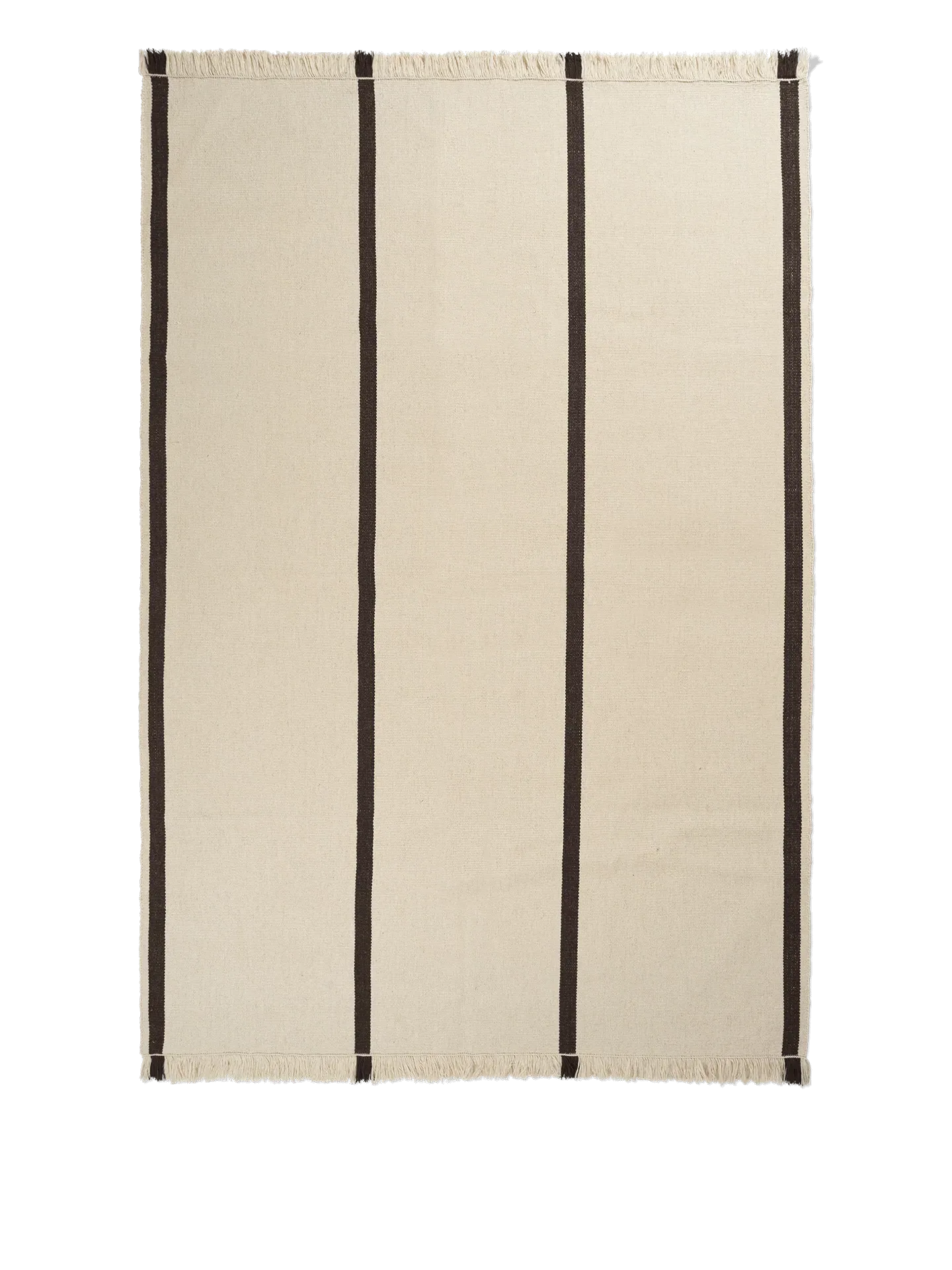 Calm Kelim Rug - Off-White/Coffee