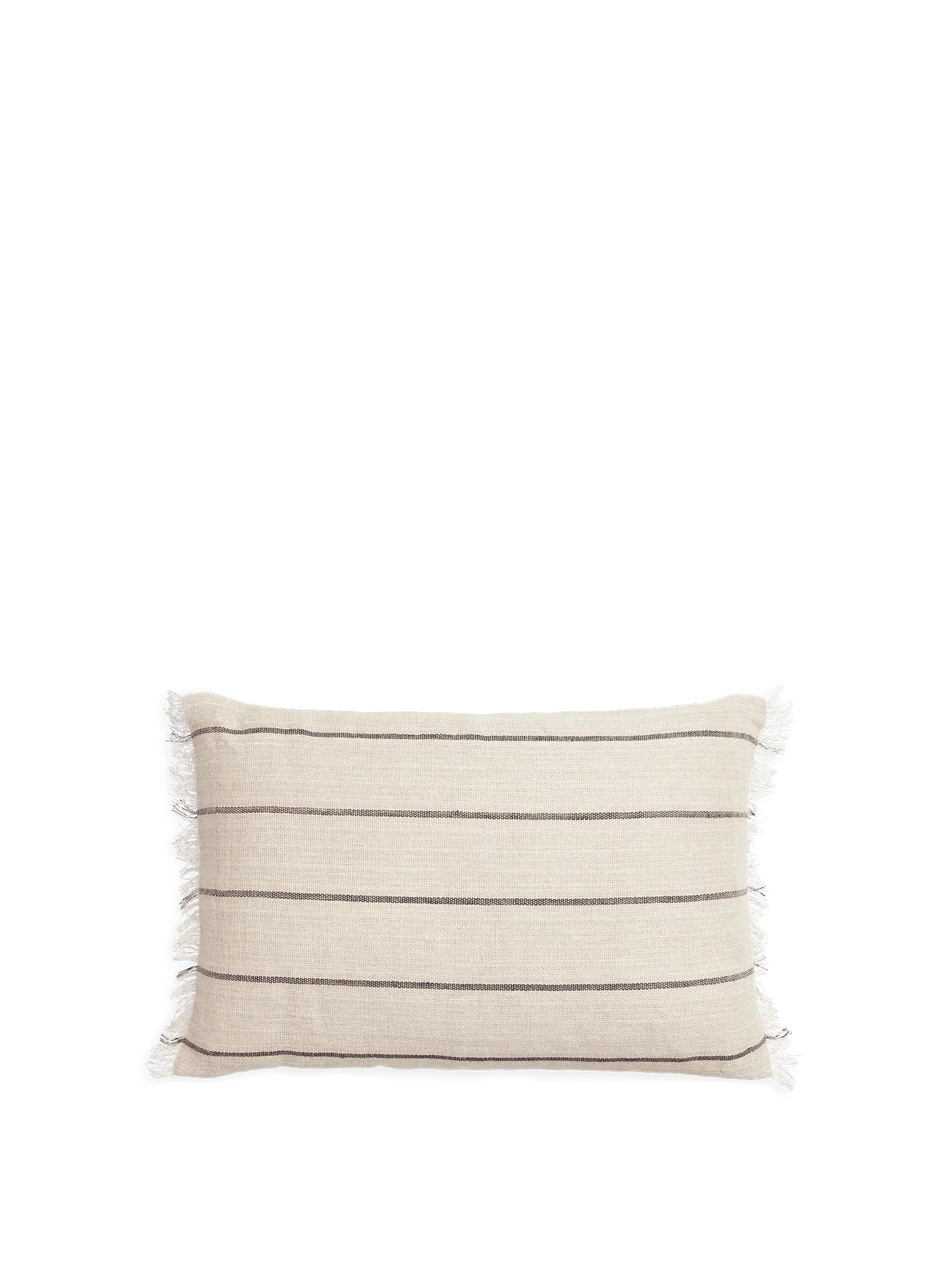 Calm Rectangular Cushion Cover - Camel/Black