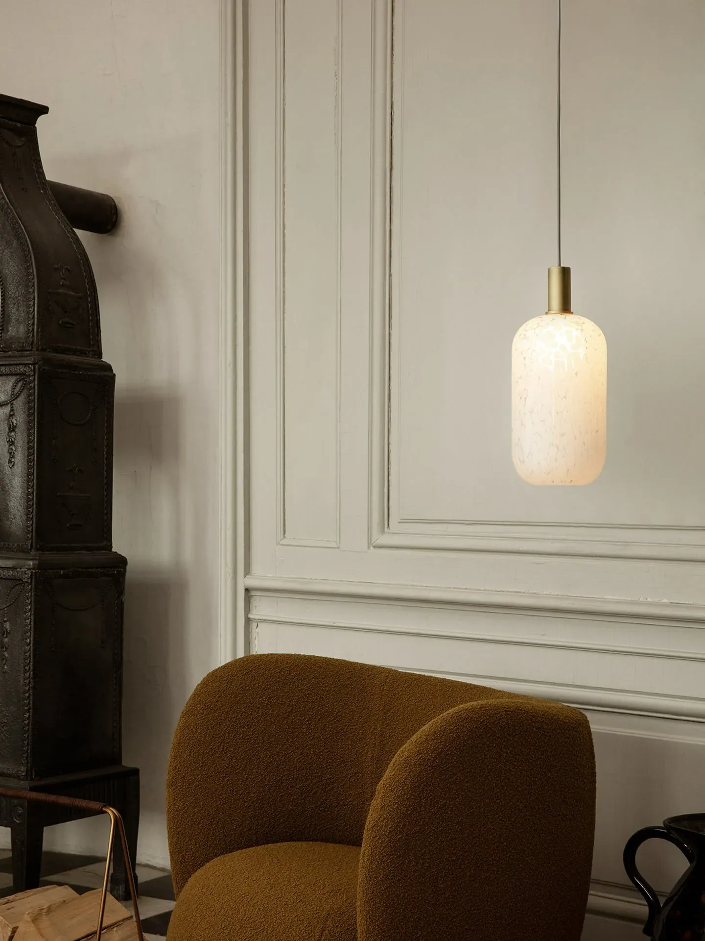 Casca Tall Lampshade - Milk