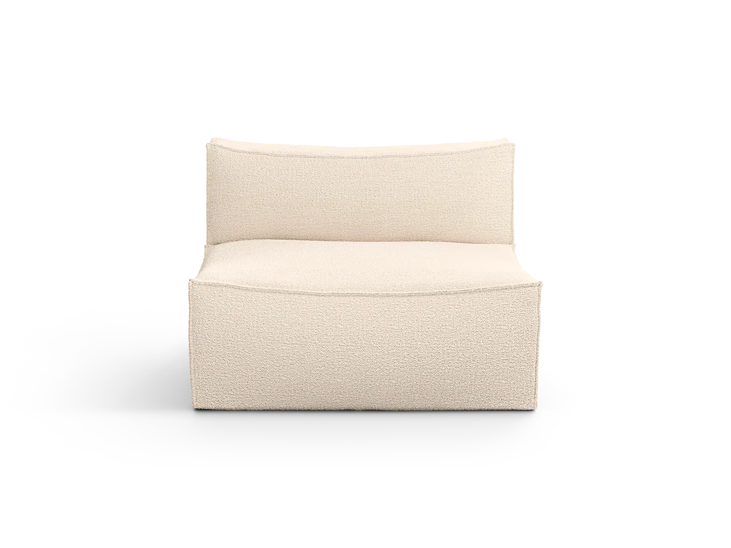 Catena Center L100 Sofa - Off-White, Wool Bouclé
