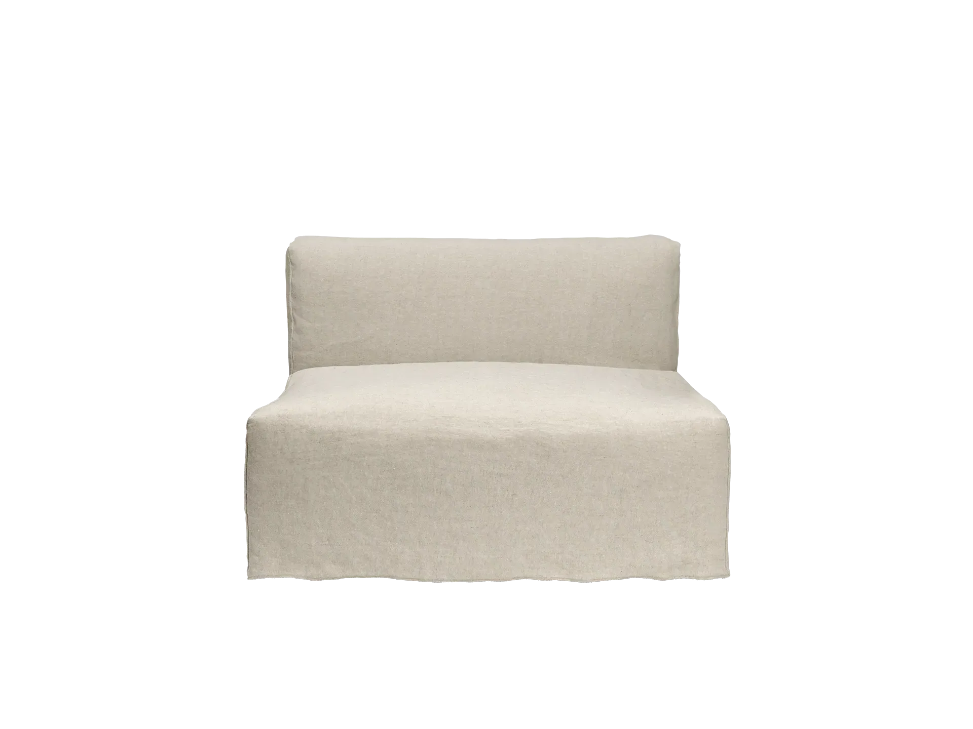 Catena Center Sofa Module - Natural, Jute Linen