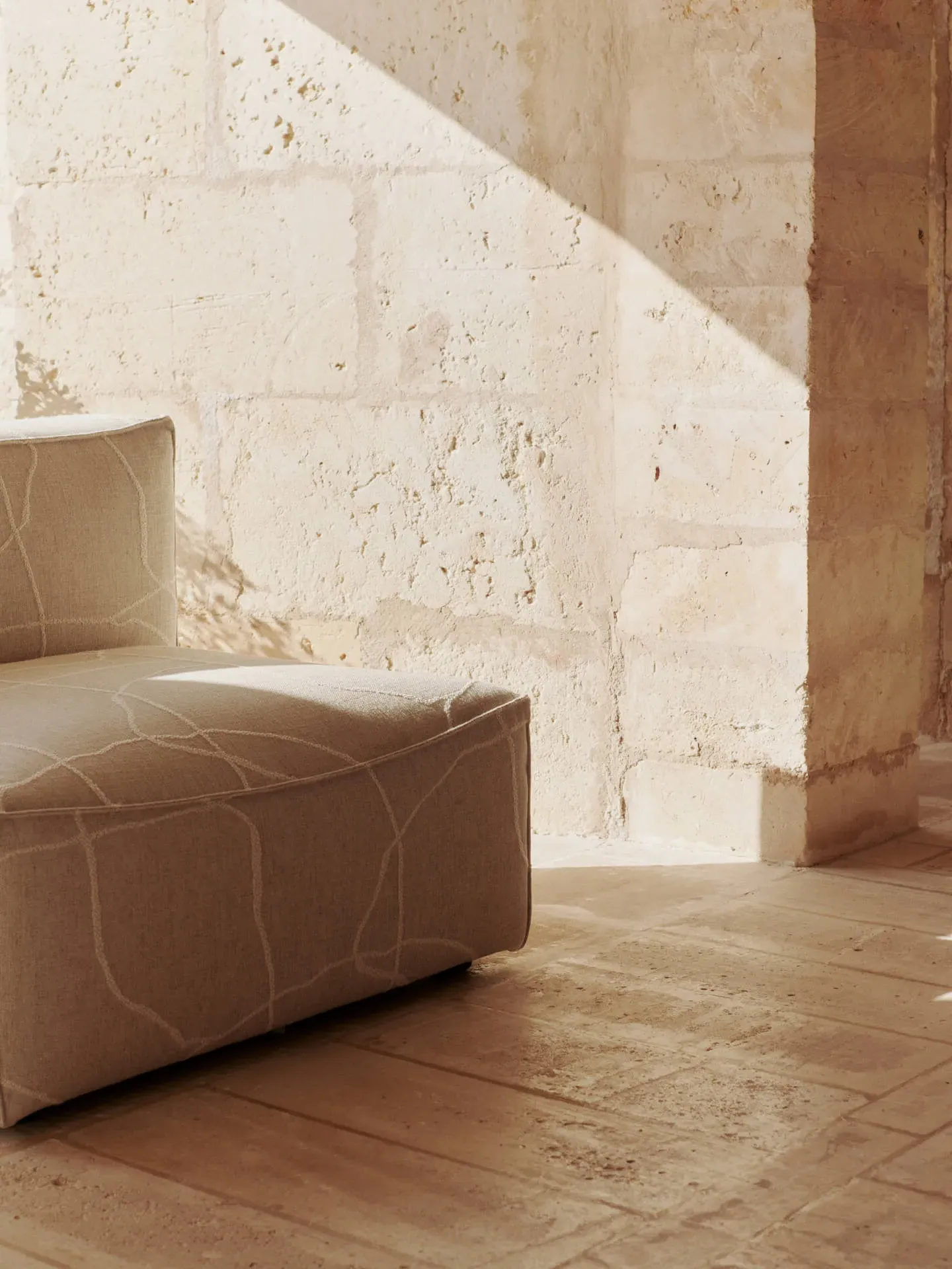 Catena Center Sofa Module - Sand, Italian Yarn