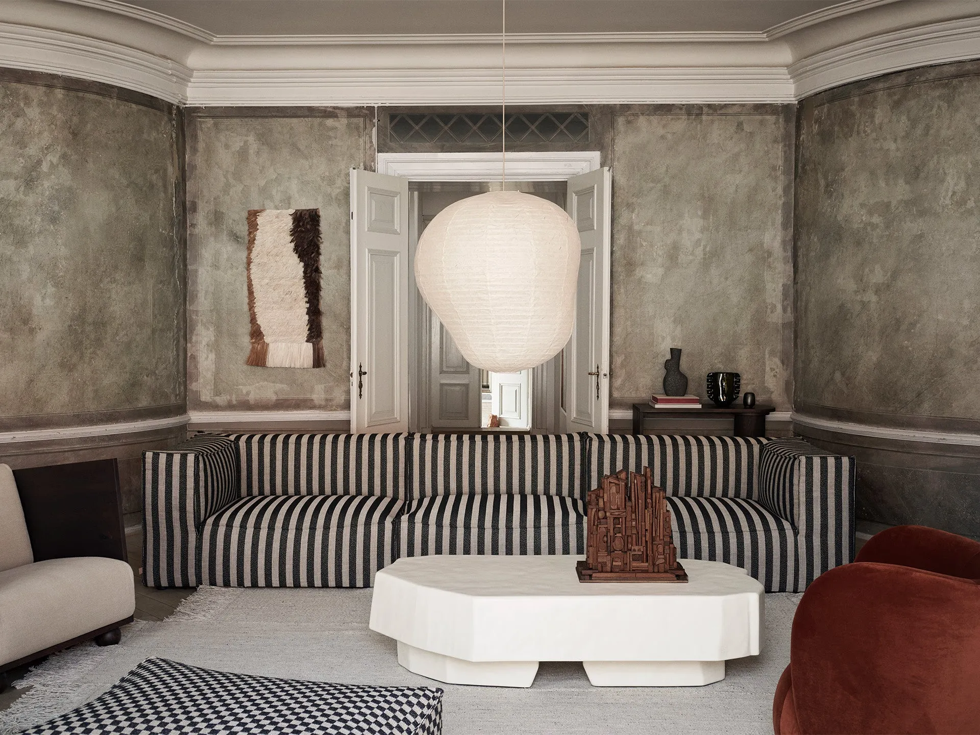 Catena Center Sofa Module - Sand, Wool