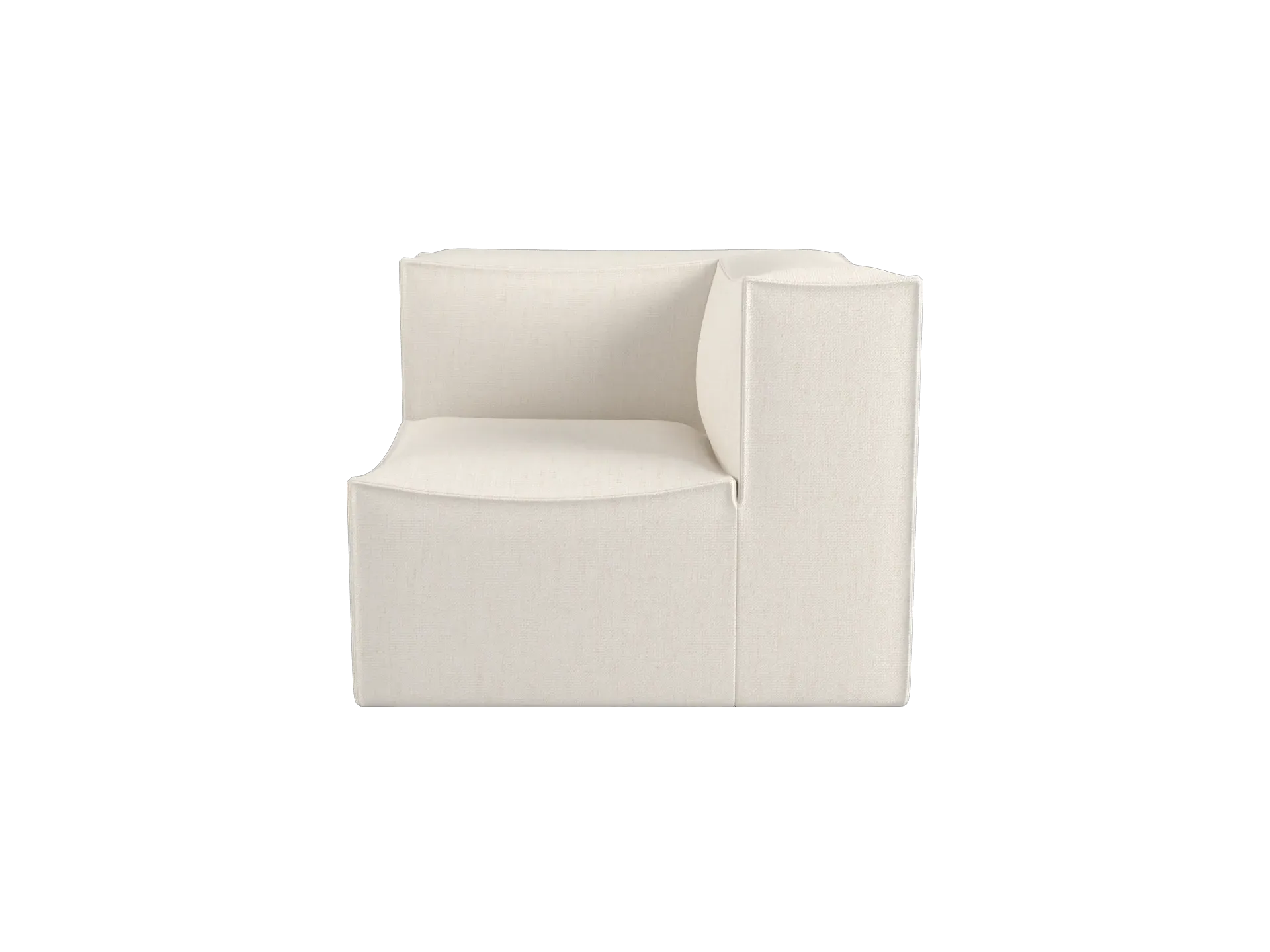 Catena Corner Sofa - Off-White, Bouclé