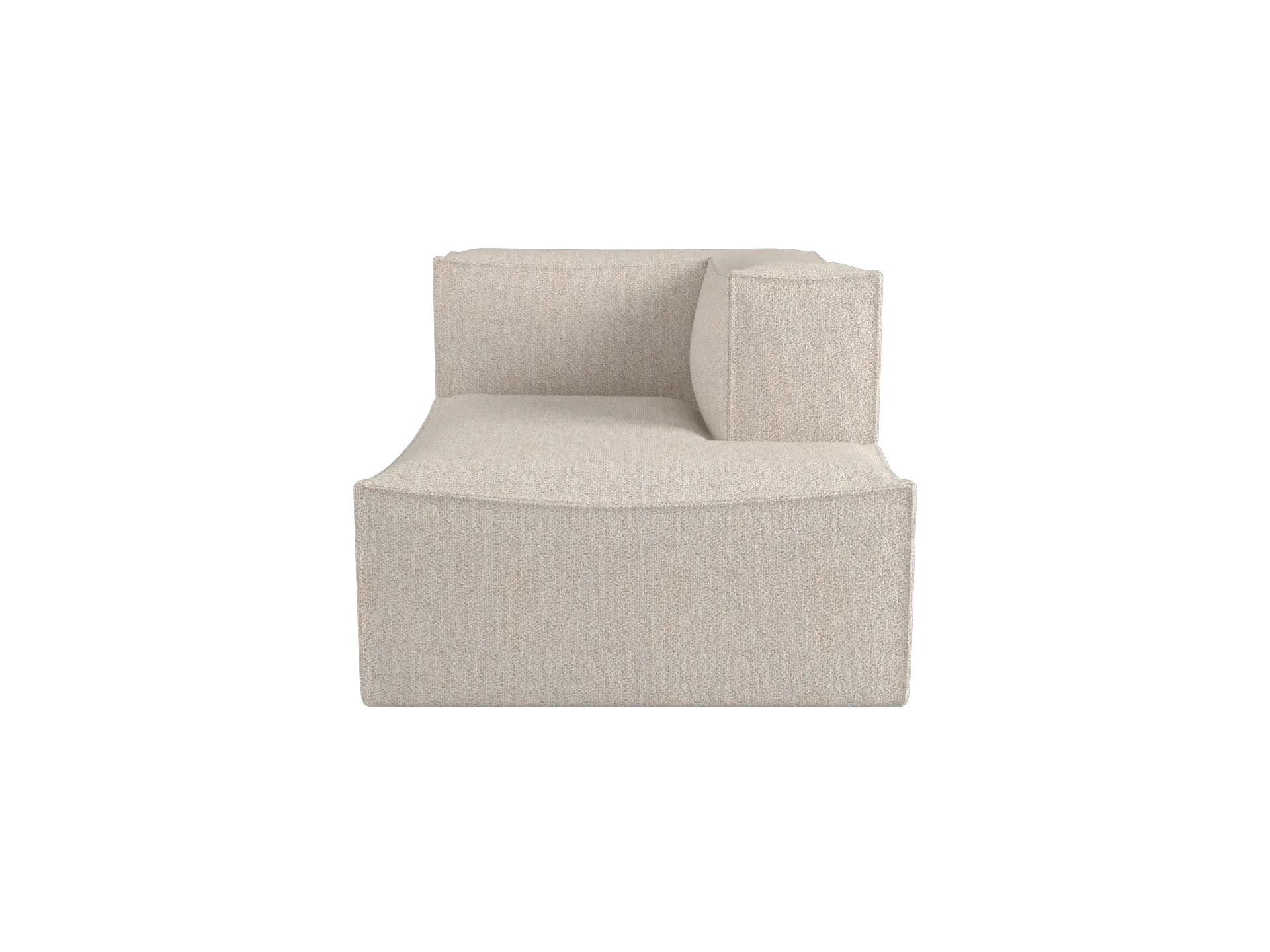 Catena Left Chaise Longue Sofa - Natural, Bouclé image