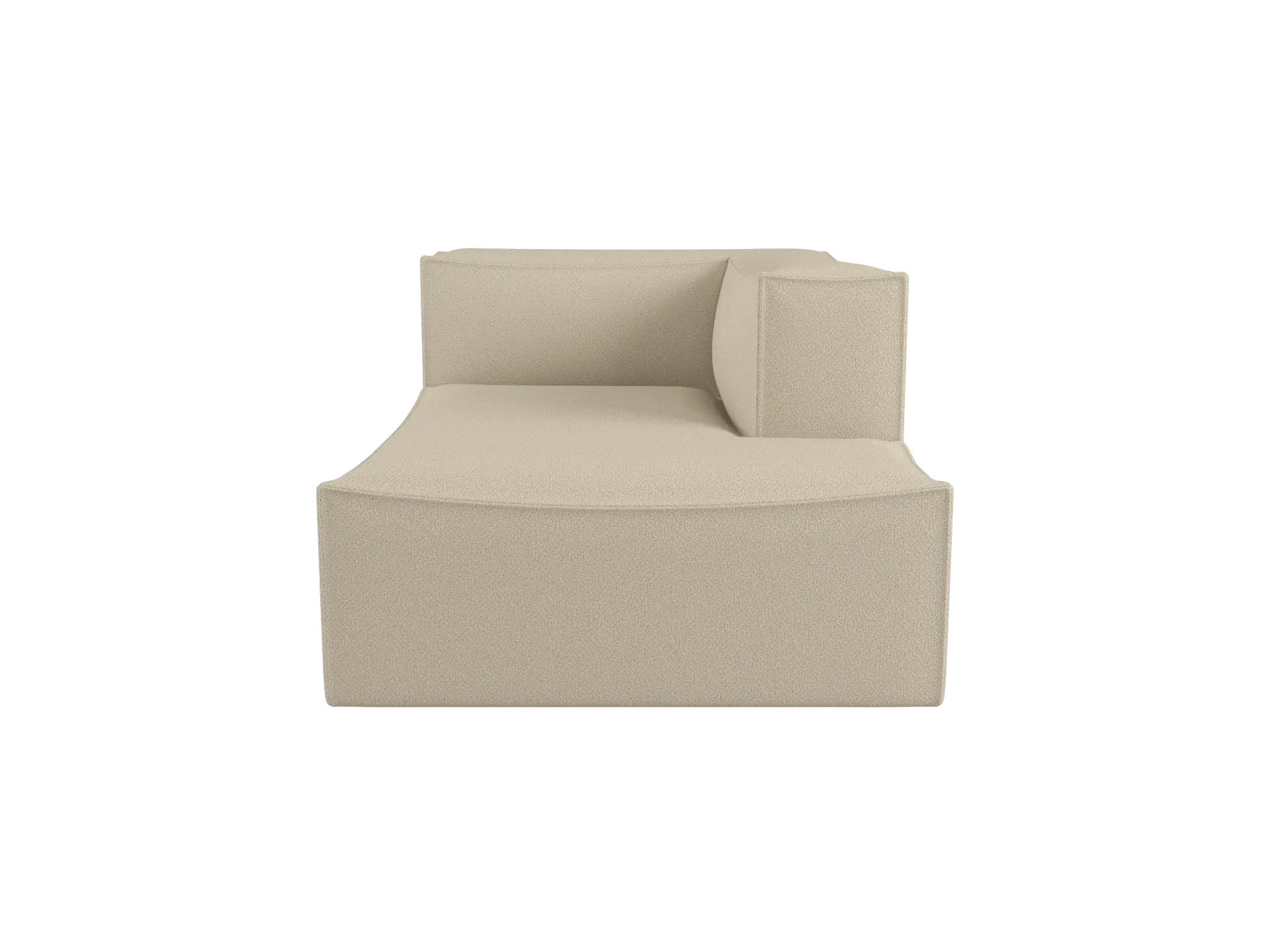 Catena Left Chaise Longue Sofa - Natural, Cotton Linen