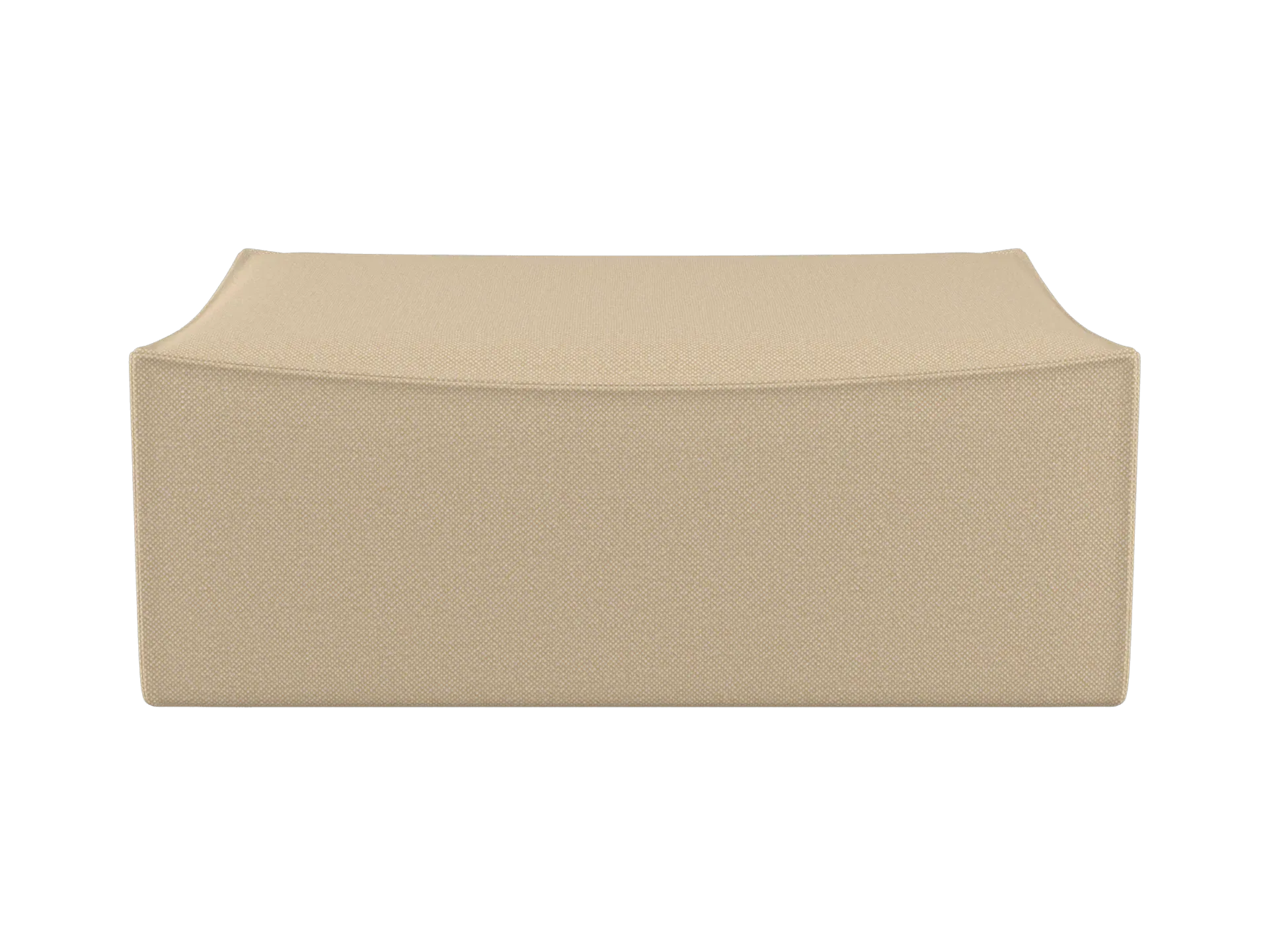 Catena Rectangular Pouf L501 - Beige, Hallingdal Fabric