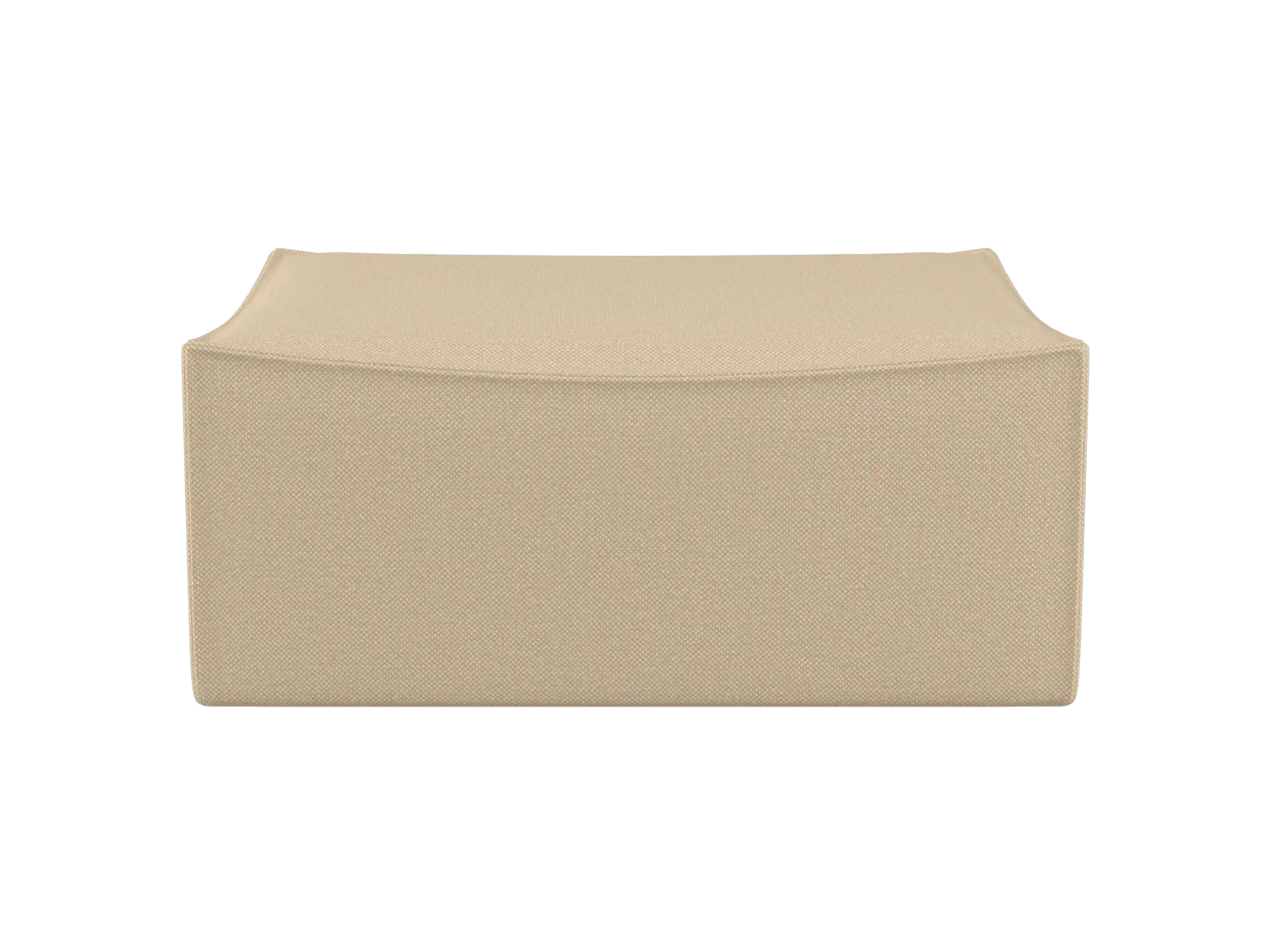 Catena Rectangular Pouf S501 - Beige, Hallingdal Fabric