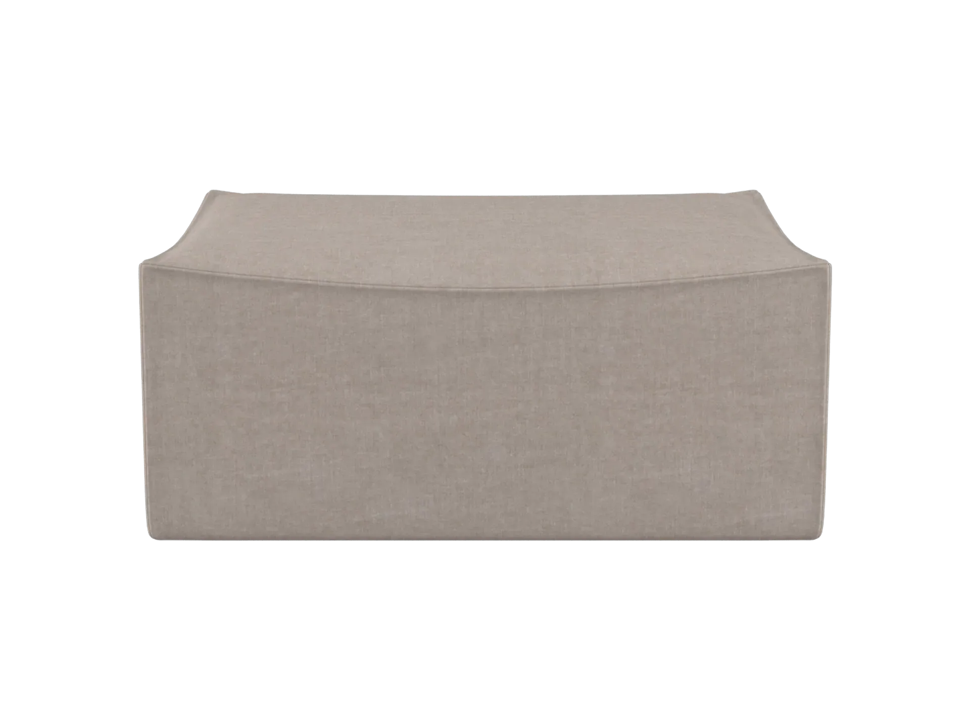 Catena Rectangular Pouf S501 - Natural, Cotton Linen image