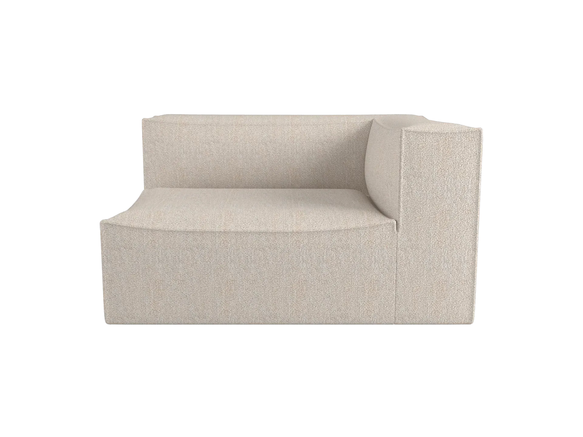 Catena Sofa Armrest Left L400 - Natural, Bouclé