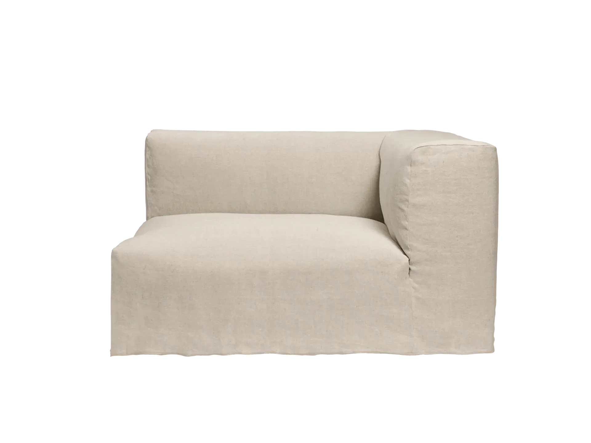 Catena Sofa Armrest Left L400 - Natural, Jute Linen