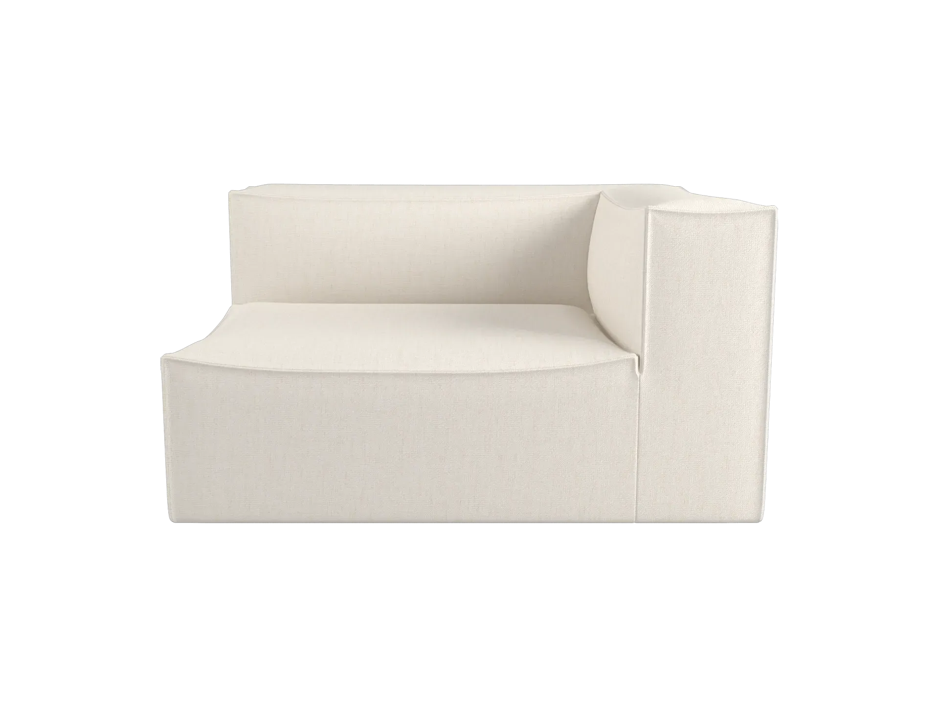Catena Sofa Armrest Left L400 - Off-White, Bouclé