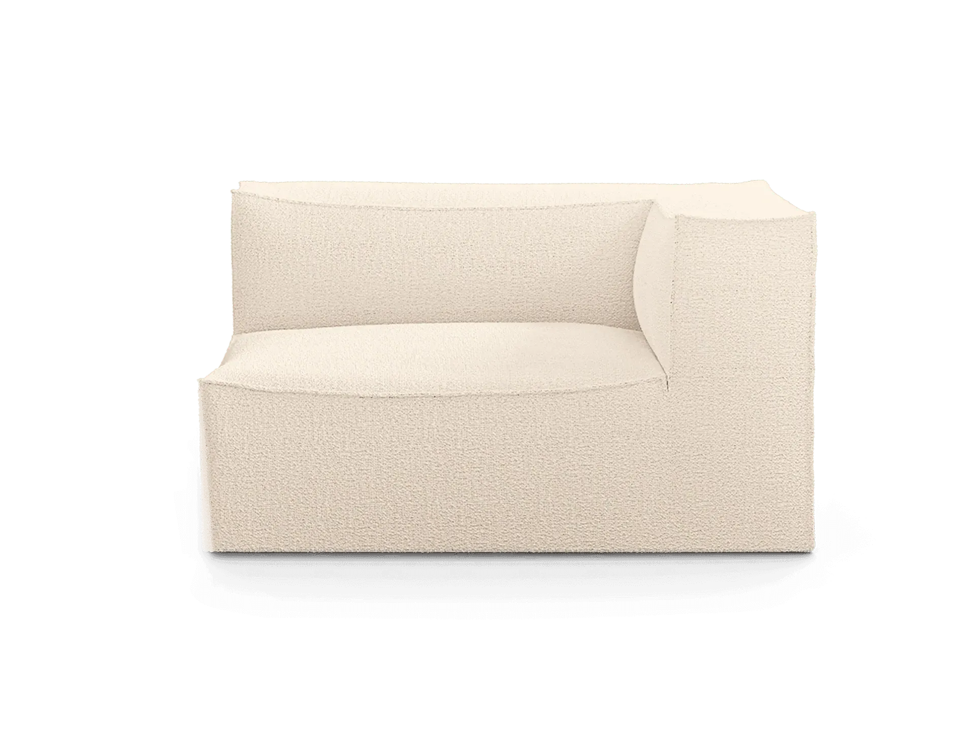 Catena Sofa Armrest Left L400 - Off-White, Bouclé