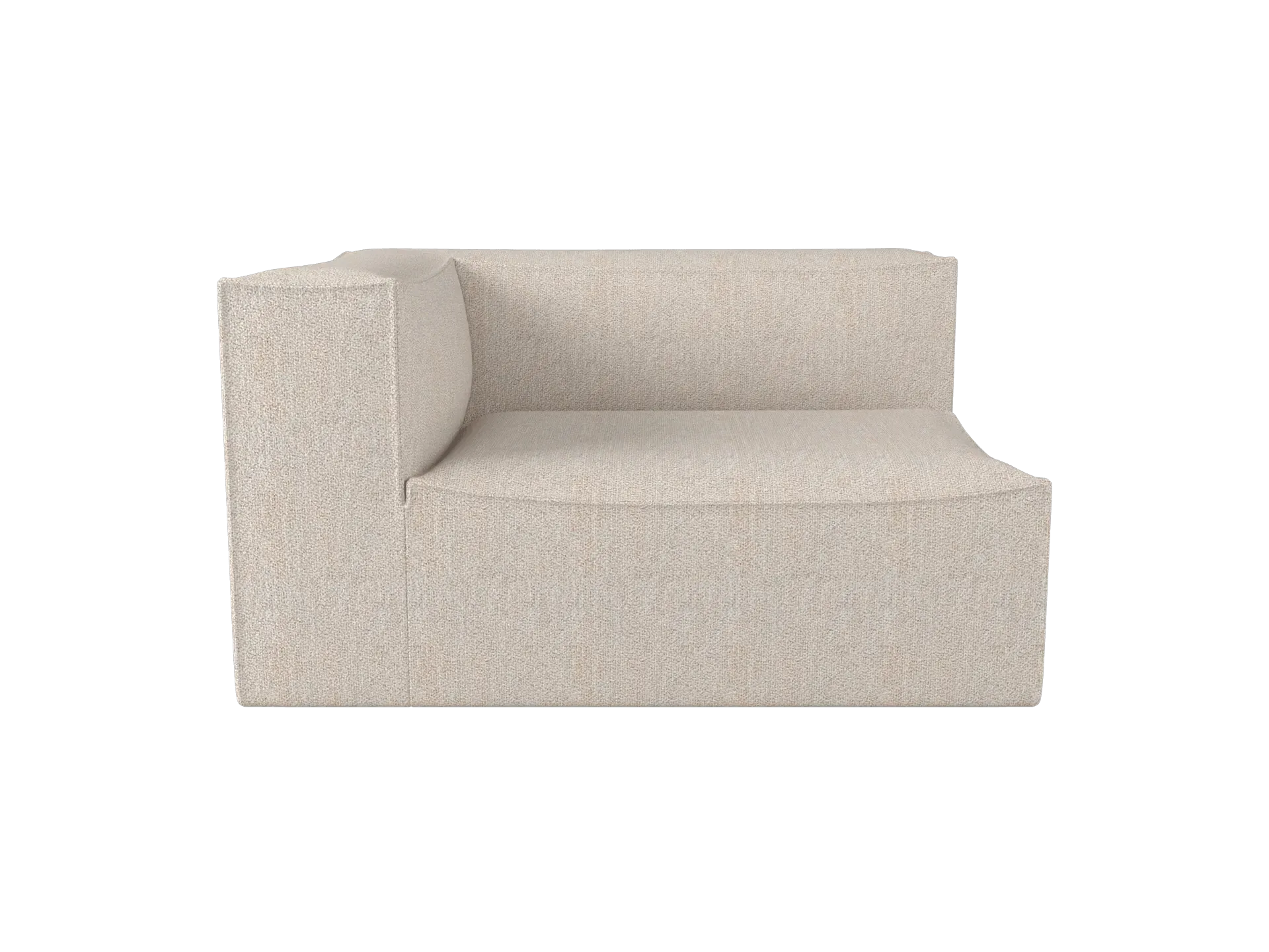 Catena Sofa Armrest Right L401 - Natural, Bouclé