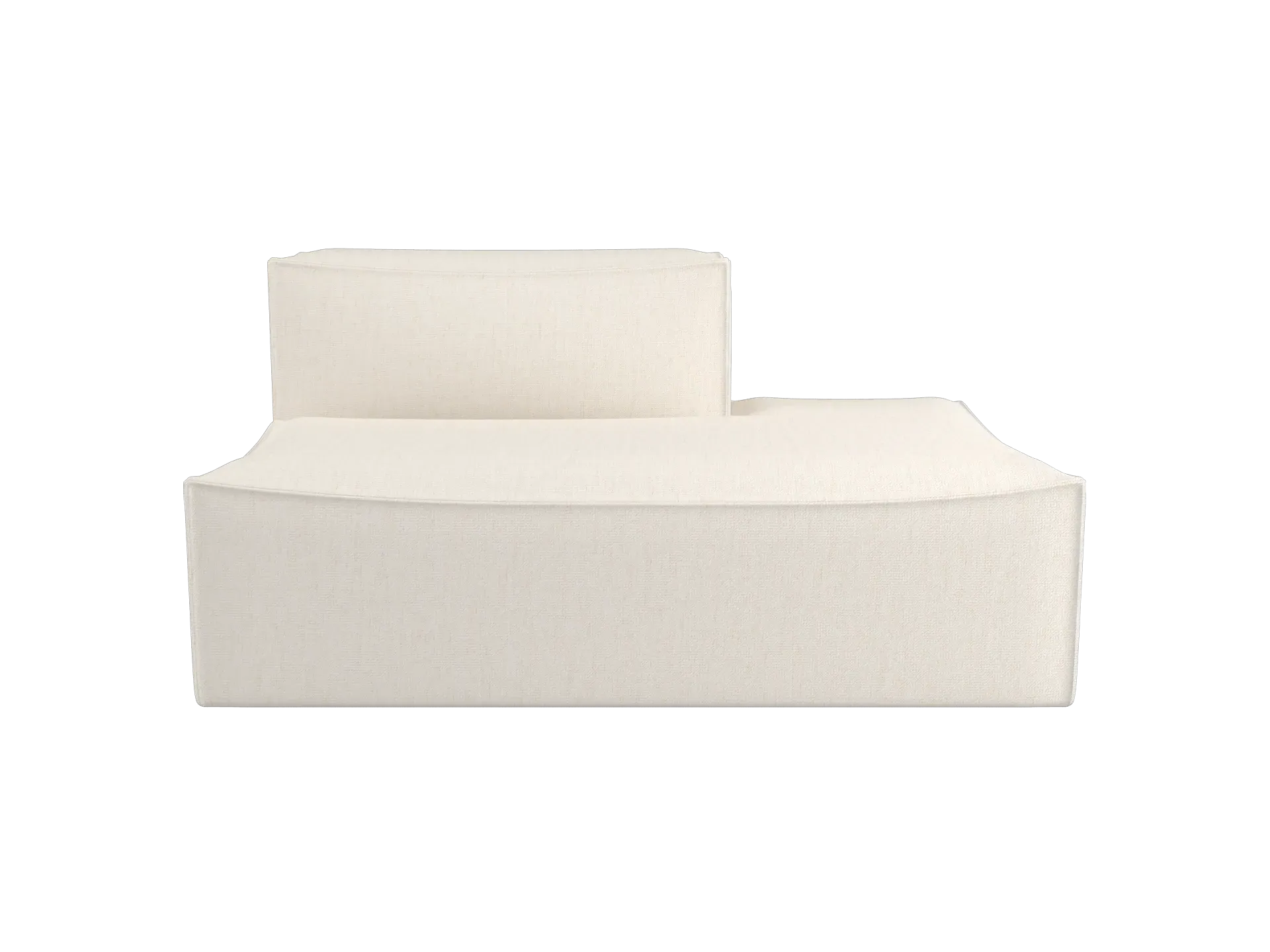Catena Sofa Open End Left - Off-White, Bouclé