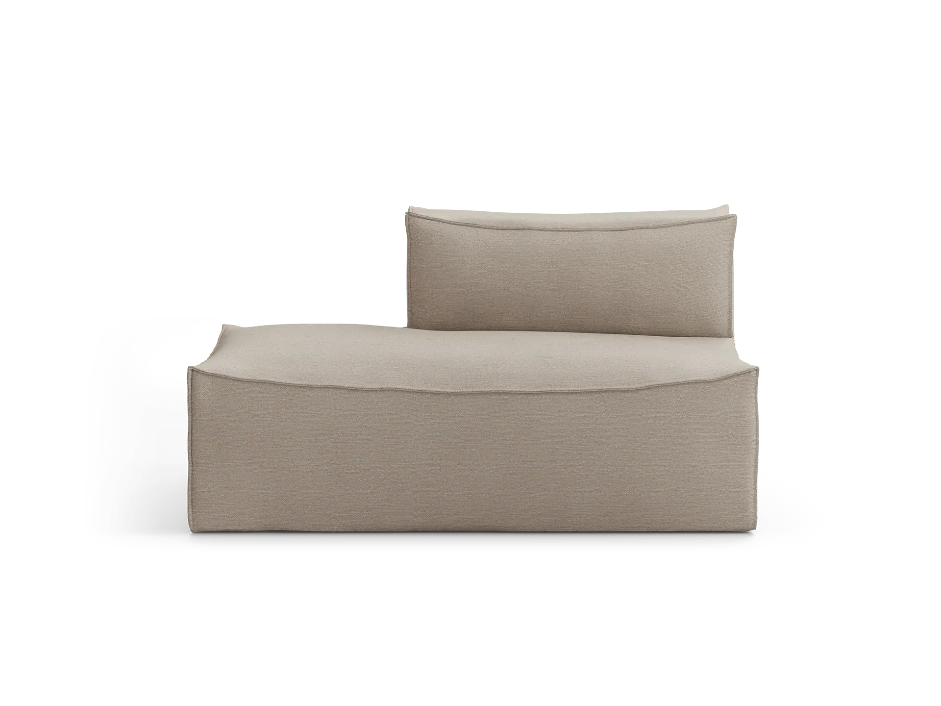 Catena Sofa Open End Right - Natural, Cotton Linen