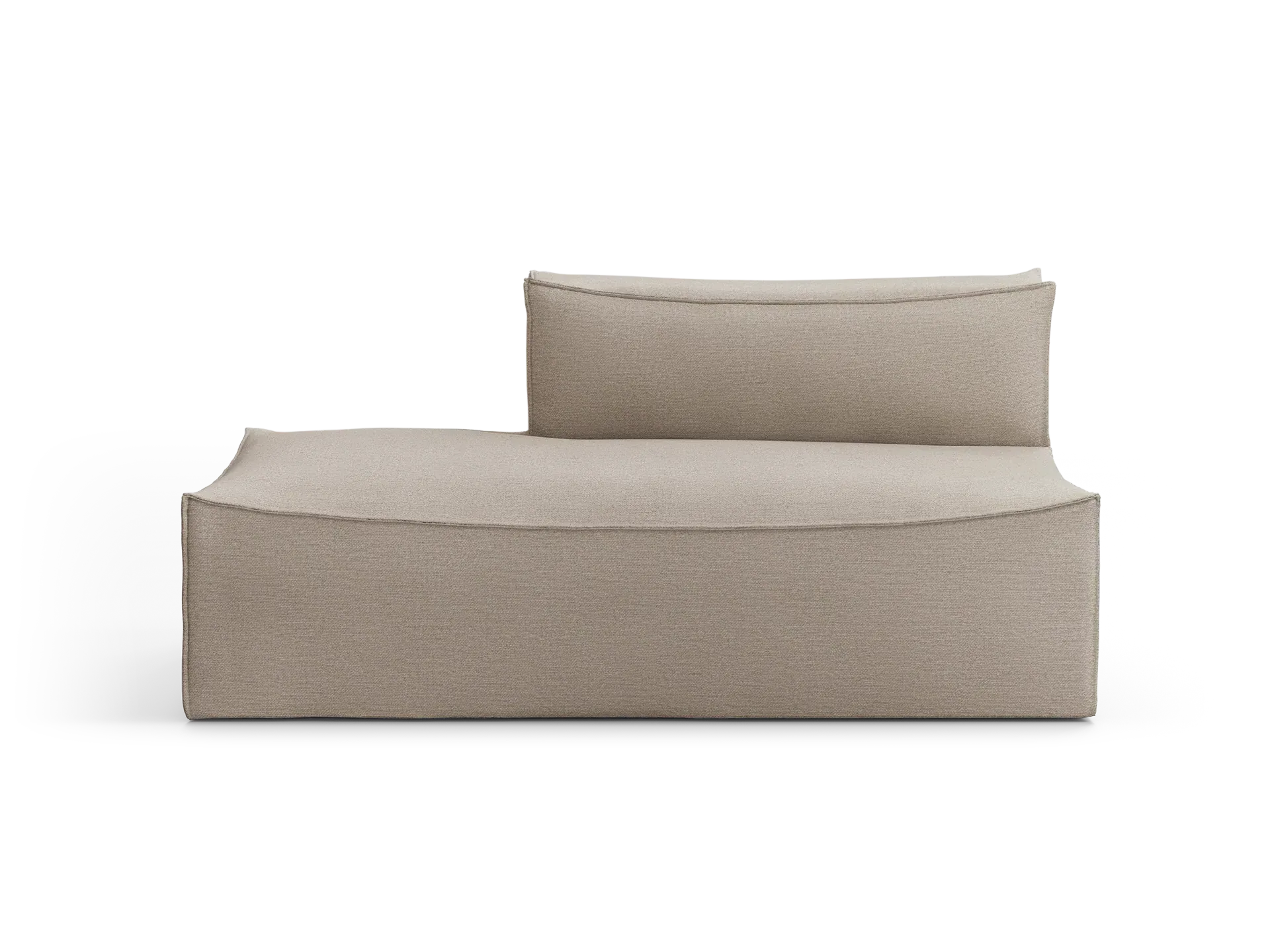 Catena Sofa Open End Right - Natural, Cotton Linen