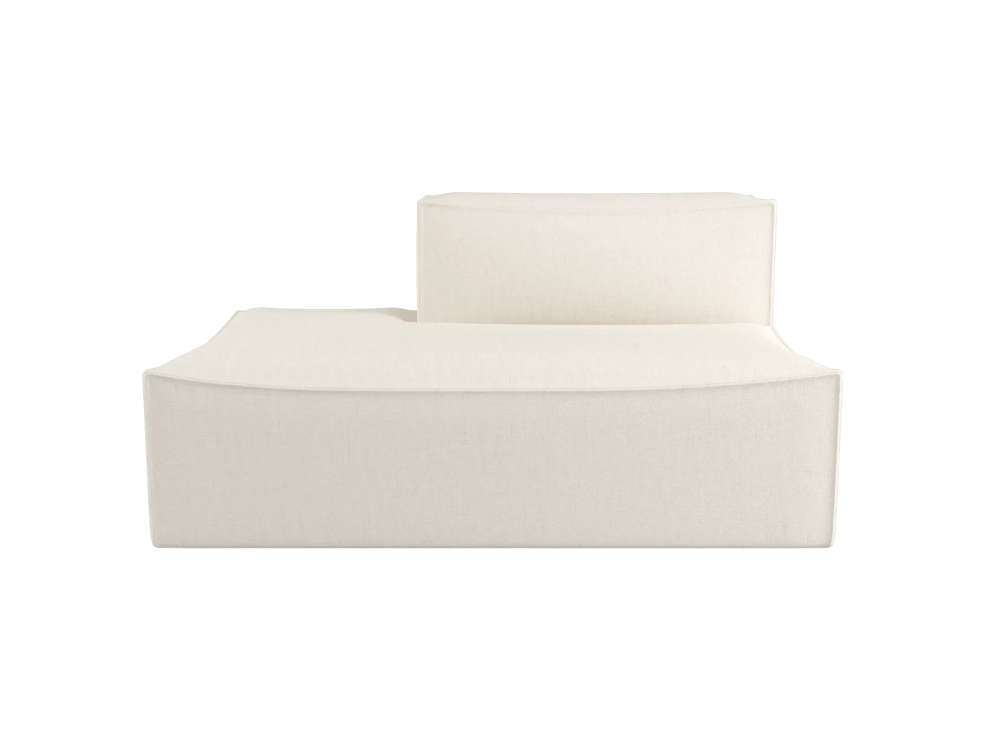 Catena Sofa Open End Right - Off-White, Bouclé