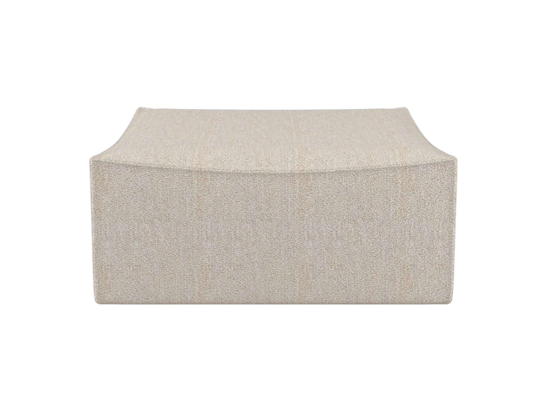 Catena Square Pouf - Natural, Bouclé image