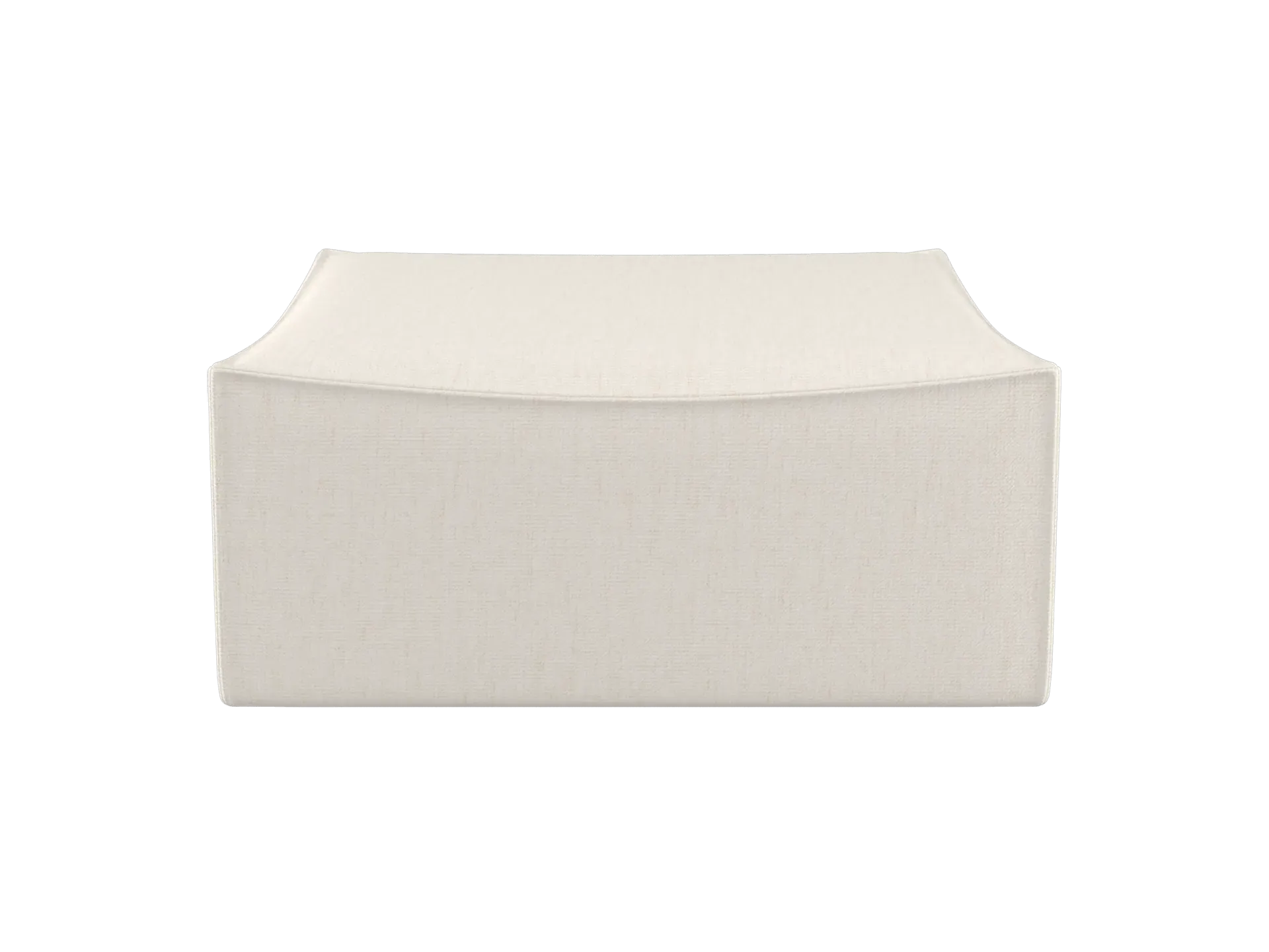 Catena Square Pouf - Off-White, Bouclé
