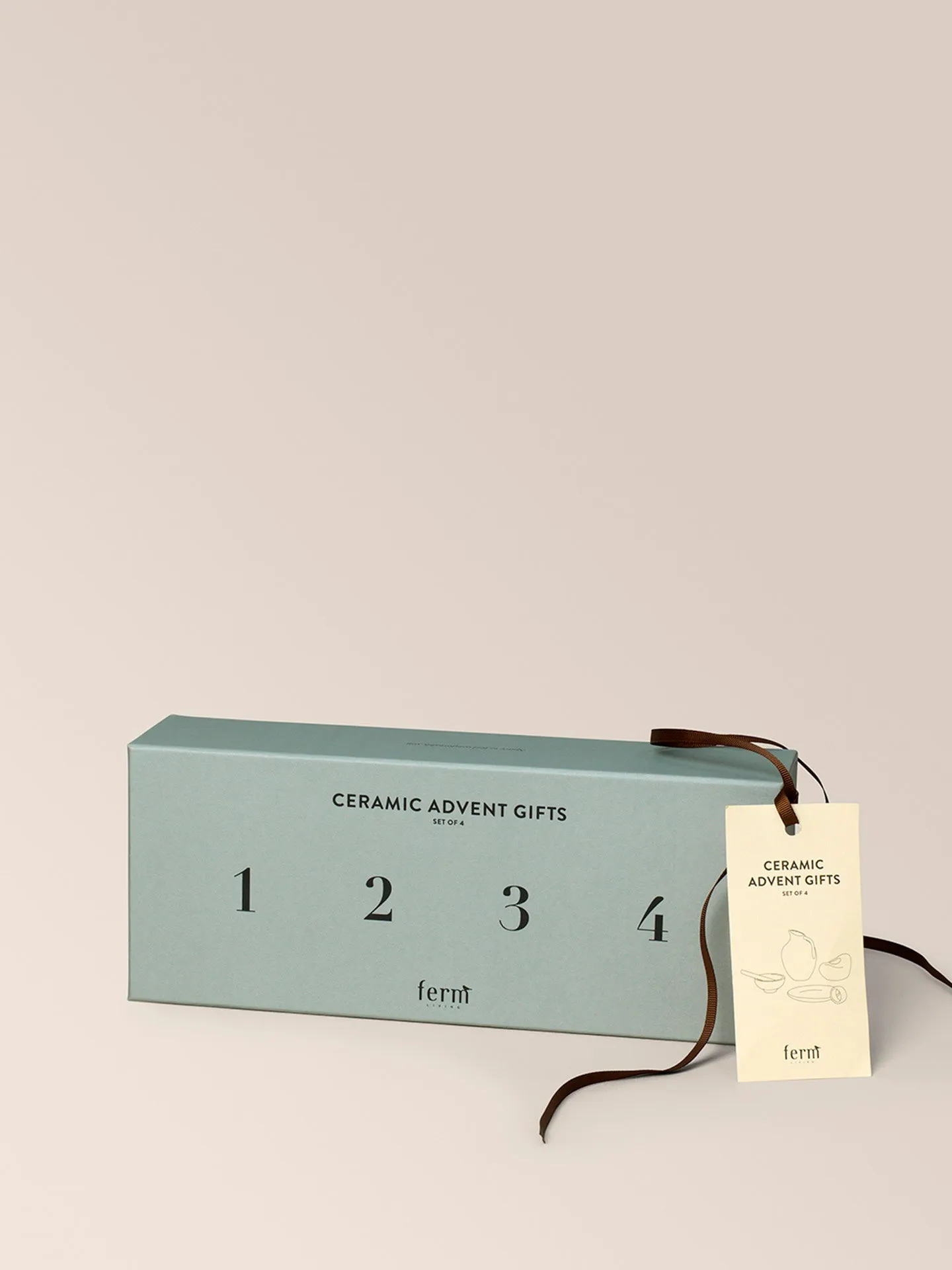 Ceramic Advent Gift Set of 4 - Mixed
