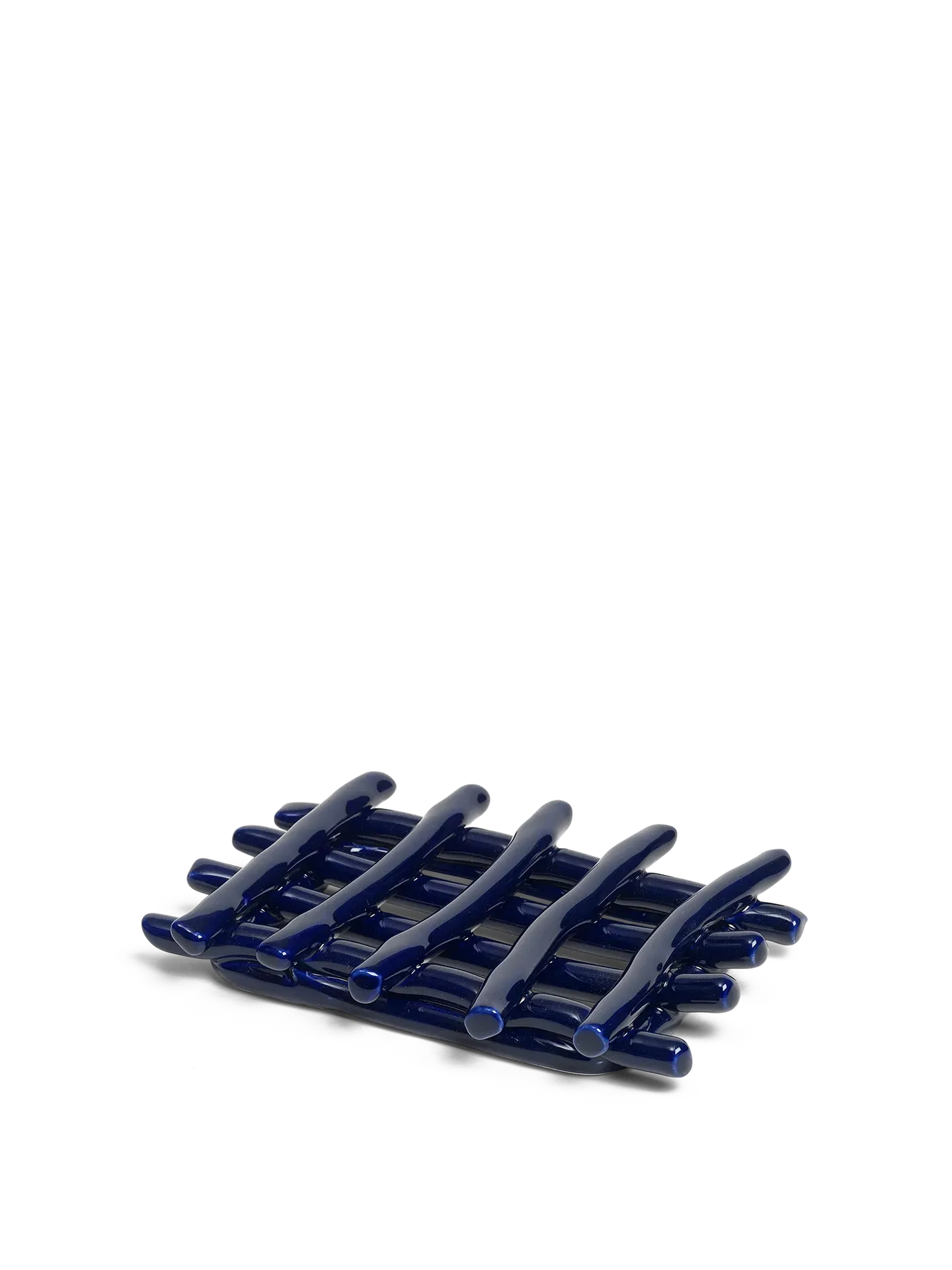 Ceramic Soap Tray - Blue image