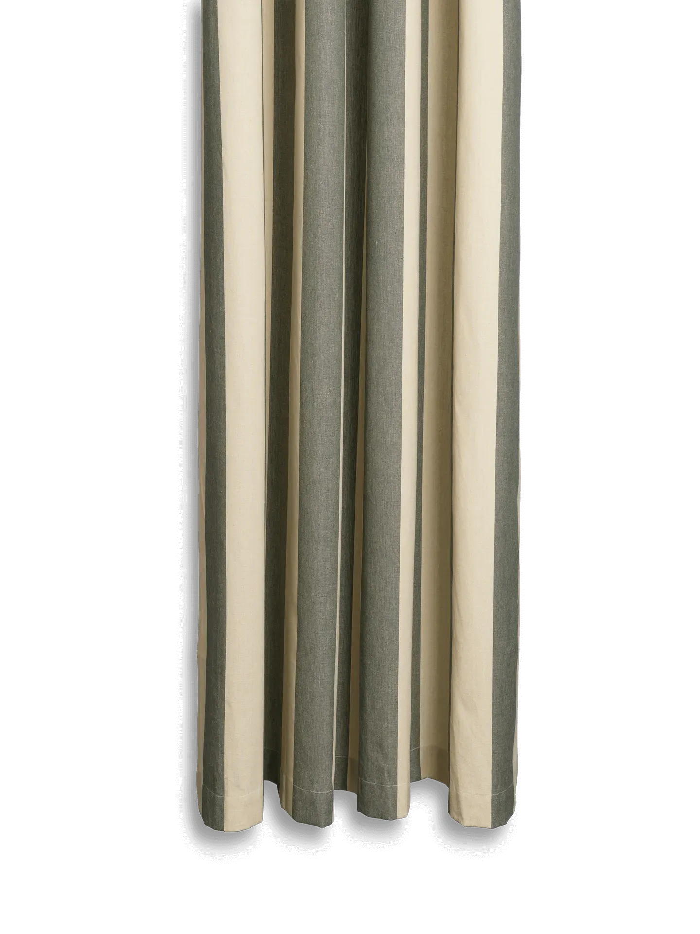 Chambray Shower Curtain - Dark Lichen, Organic Cotton