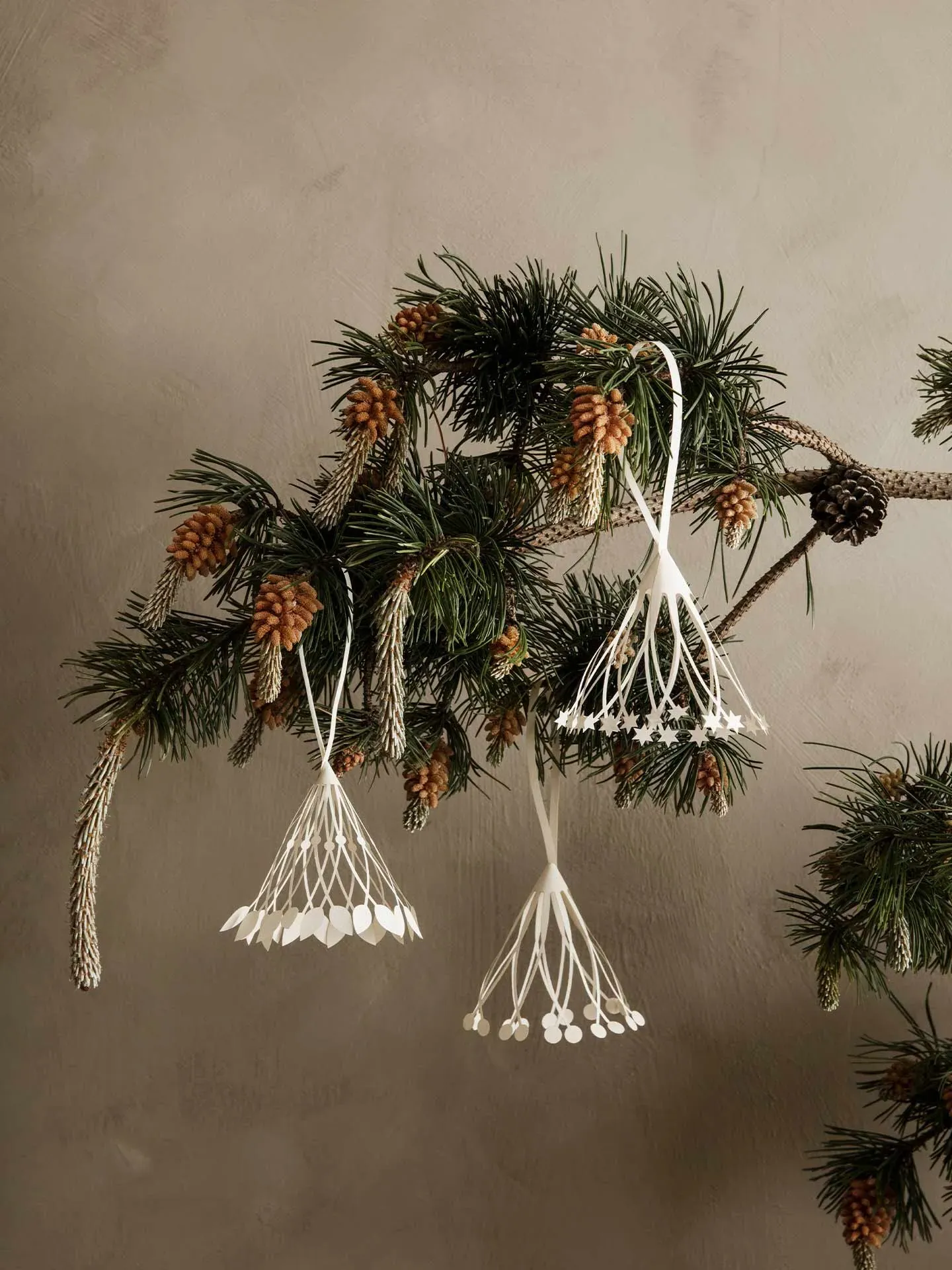 Christmas Paper Tassels - Set of 3