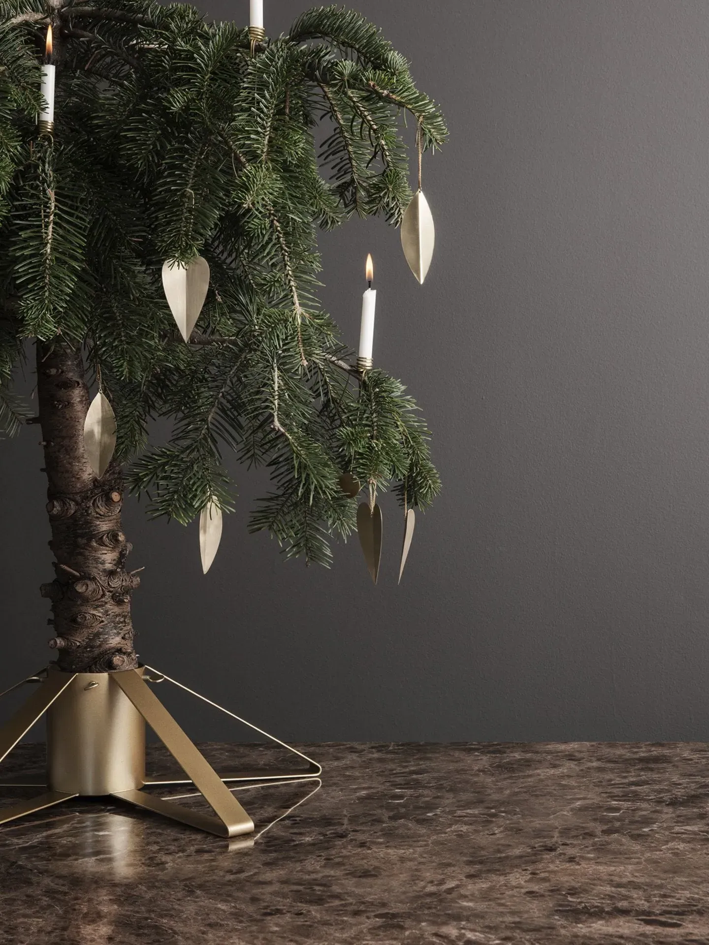 Christmas Tree Stand - Brass