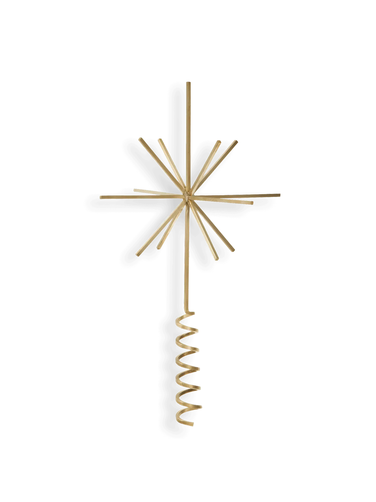 Christmas Tree Top Star - Brass image