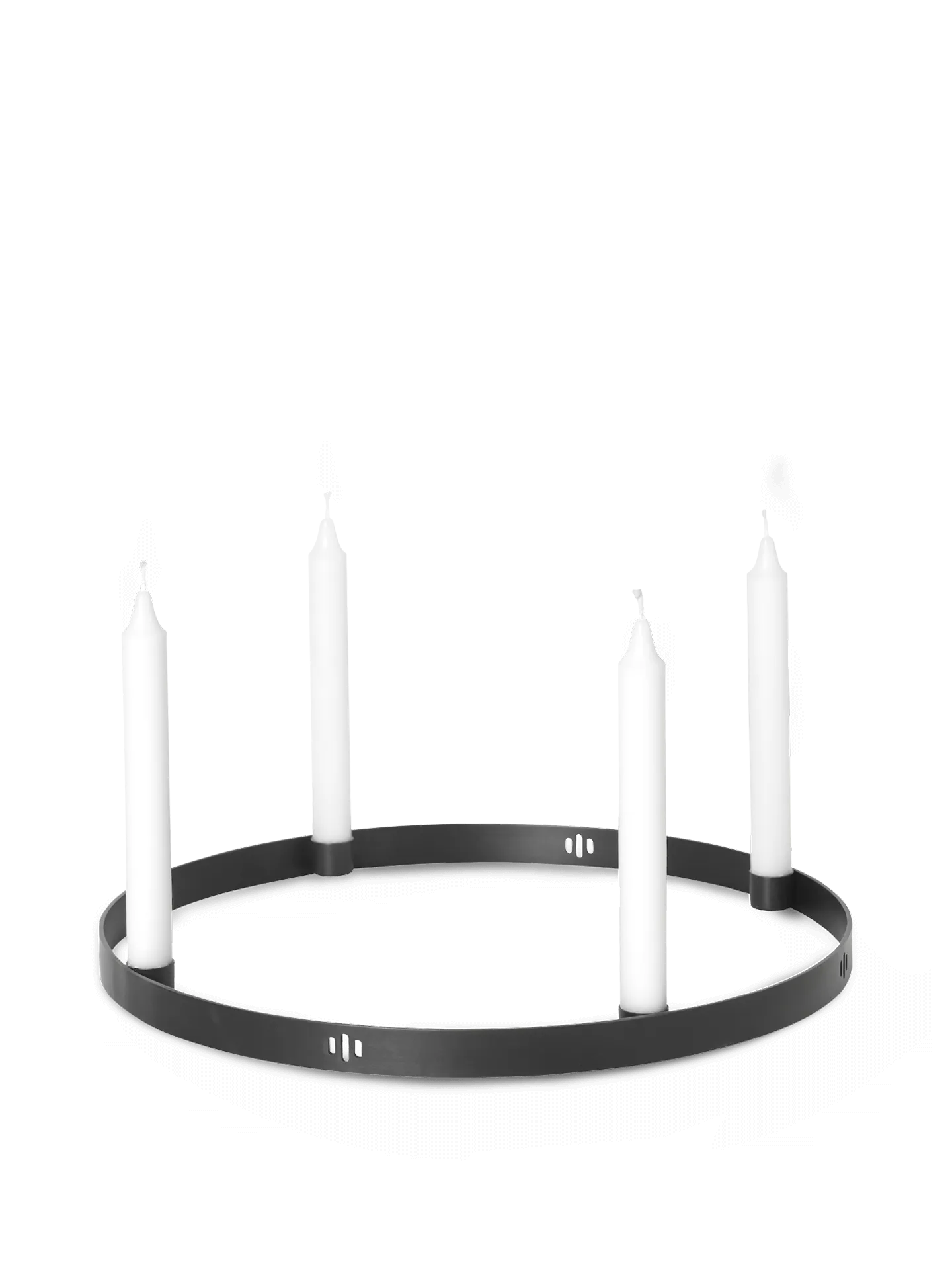Circle Large Candle Holder - Black Brass