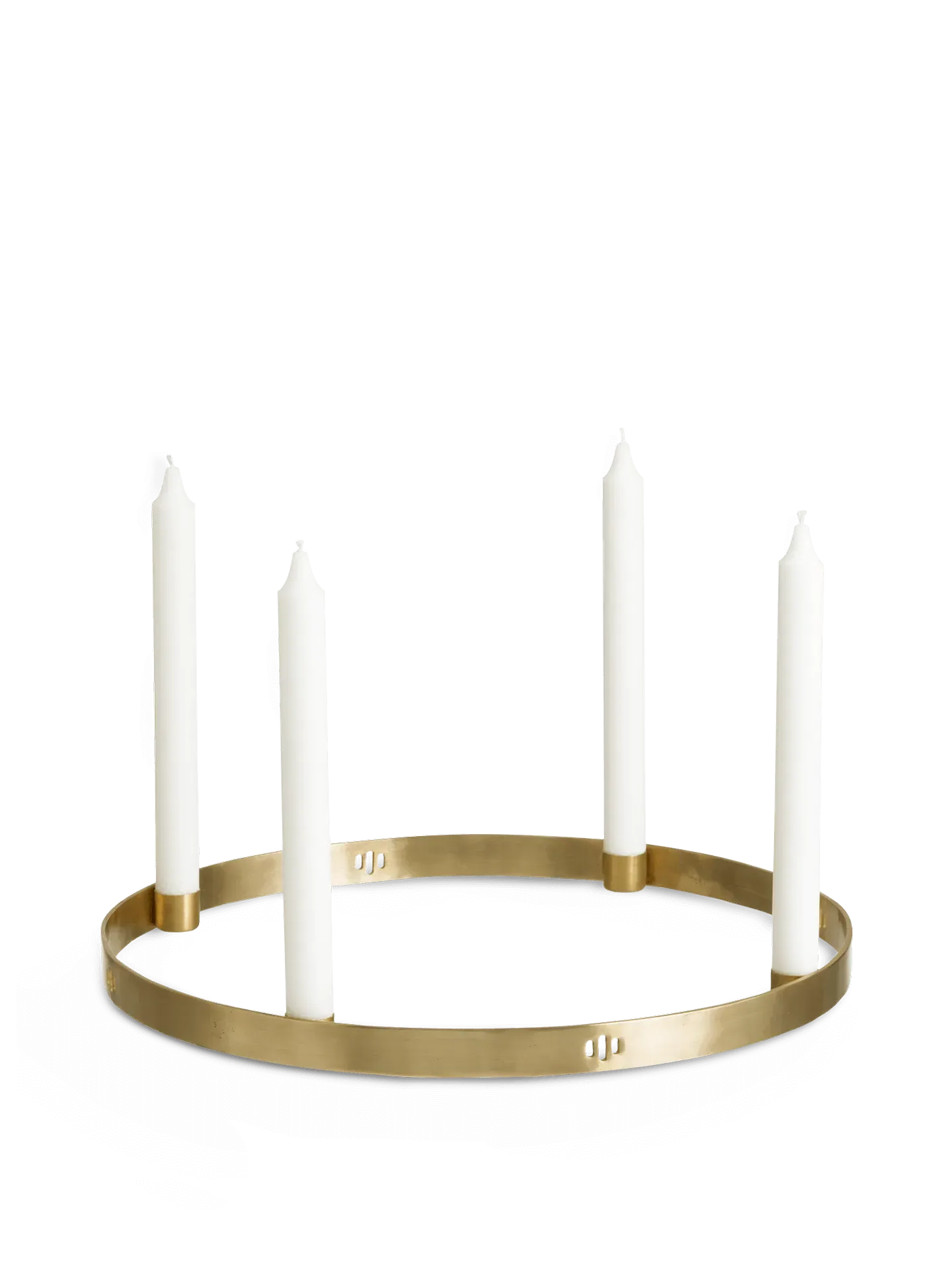 Circle Large Candle Holder - Brass