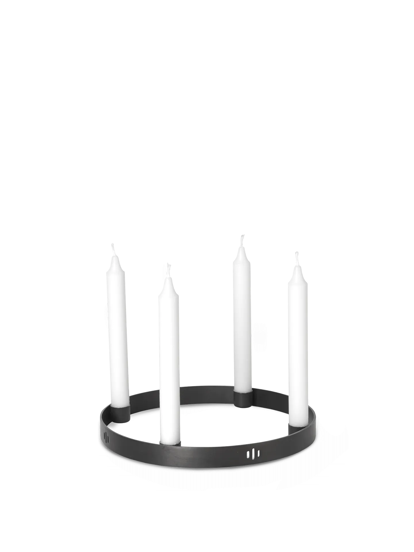 Circle Small Candle Holder - Black Brass image